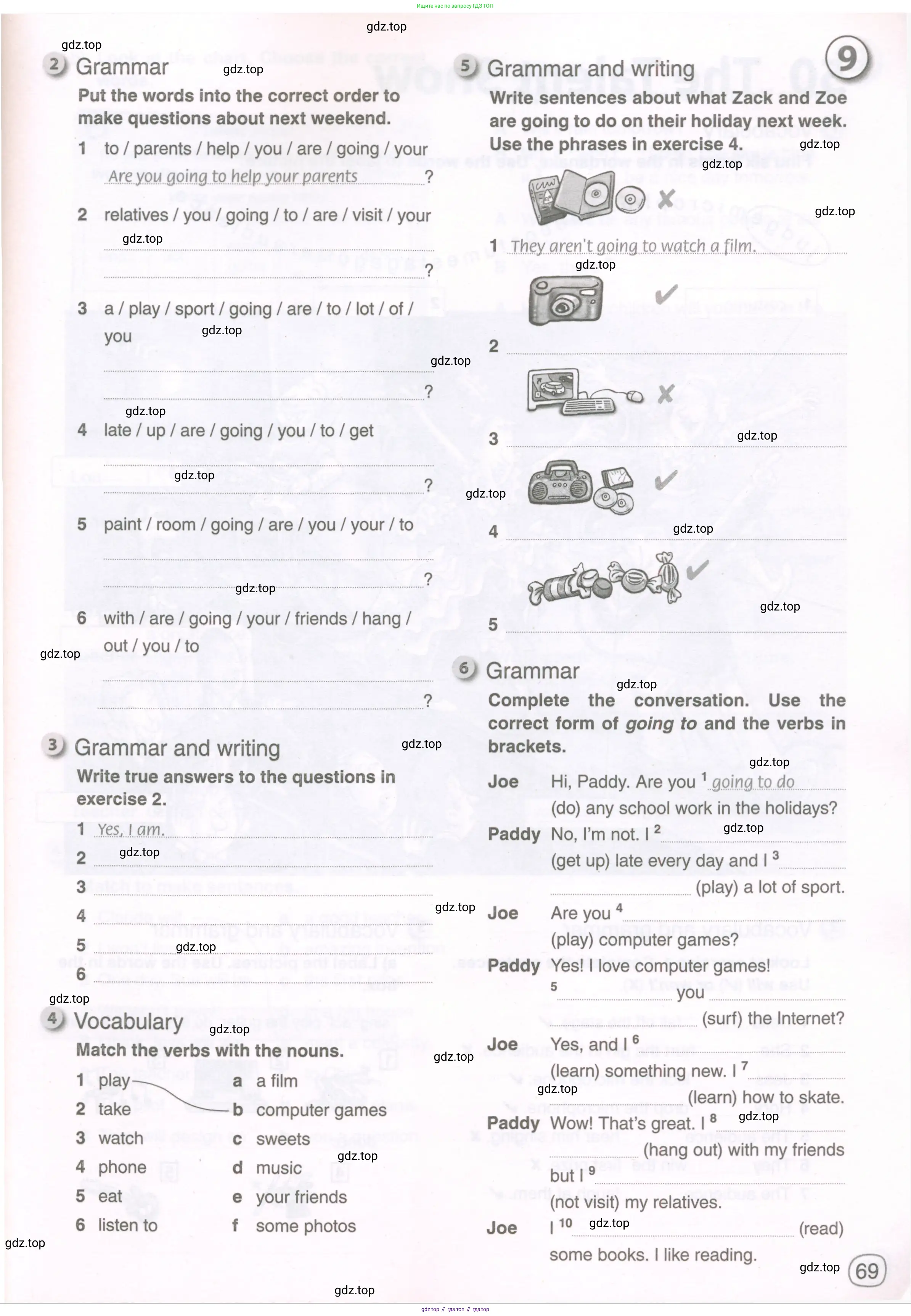 ГДЗ Английский язык (english), 5 класс рабочая тетрадь, авторы: Комарова Юлия Александровна, Ларионова Ирина Владимировна, издательство Русское слово, Москва, 2021, розового цвета, страница 69