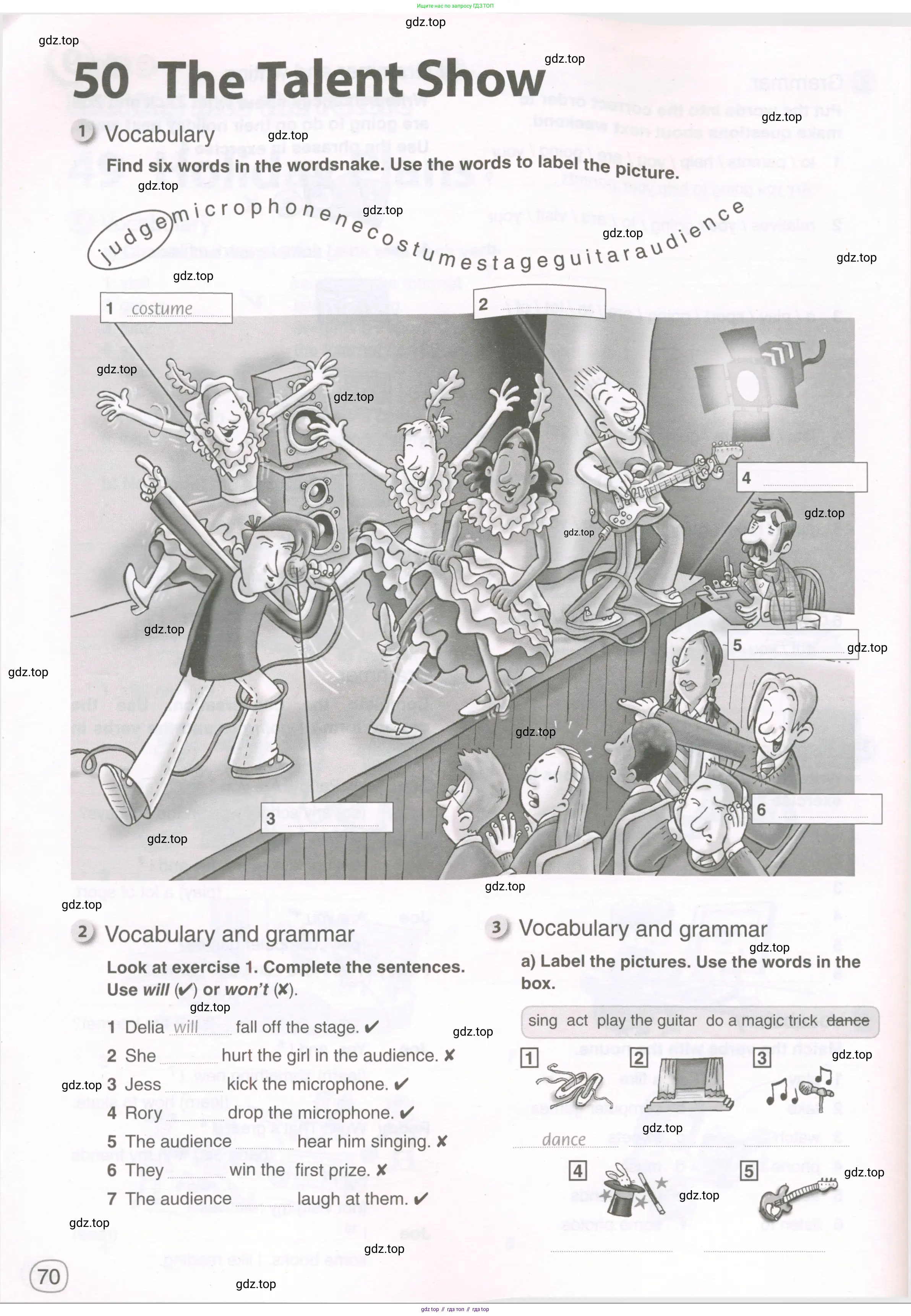 ГДЗ Английский язык (english), 5 класс рабочая тетрадь, авторы: Комарова Юлия Александровна, Ларионова Ирина Владимировна, издательство Русское слово, Москва, 2021, розового цвета, страница 70