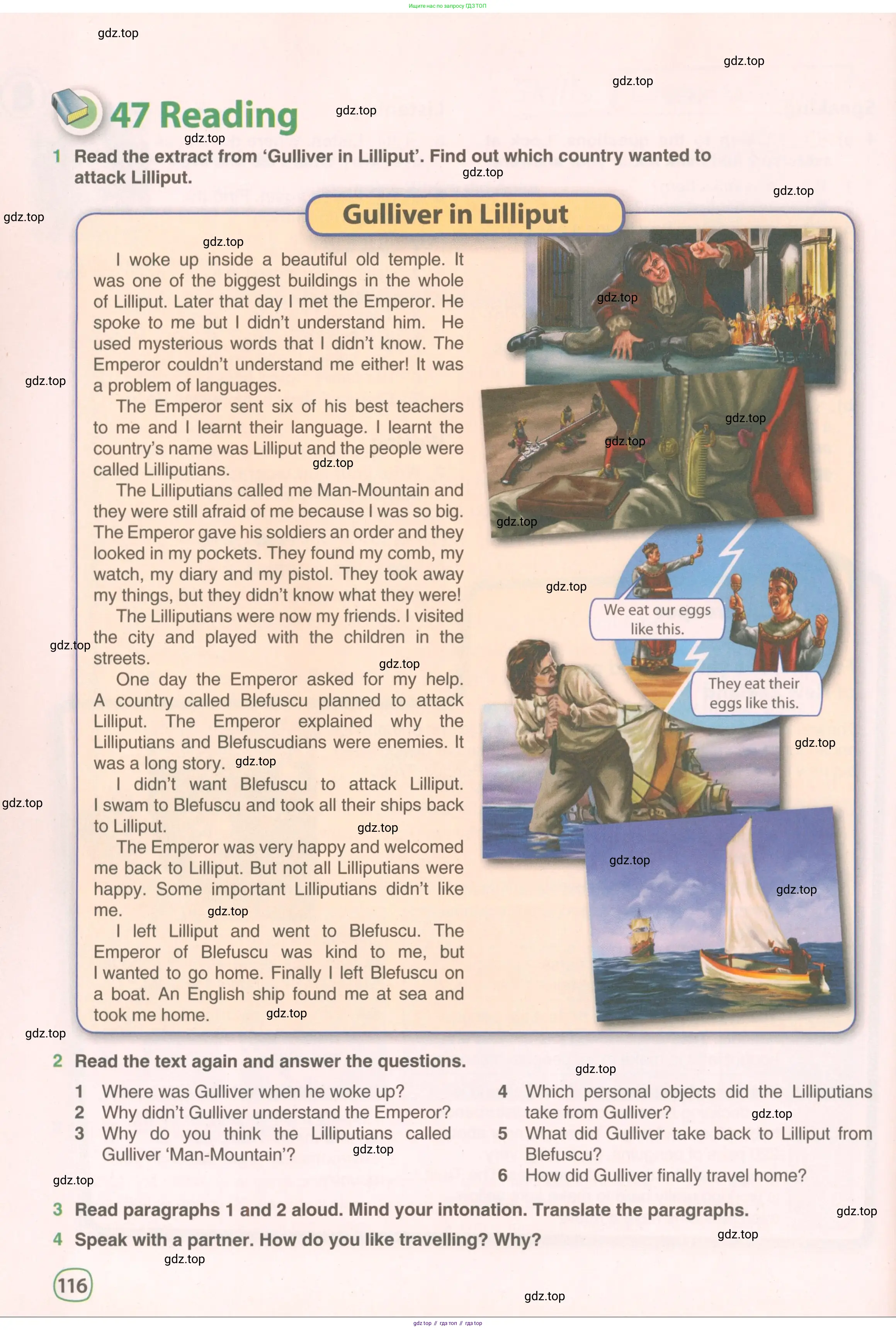 Английский язык (english), 5 класс Учебник (Student's book), авторы: Комарова Юлия Александровна, Ларионова Ирина Владимировна, издательство Русское слово, Москва, 2021, розового цвета, страница 116