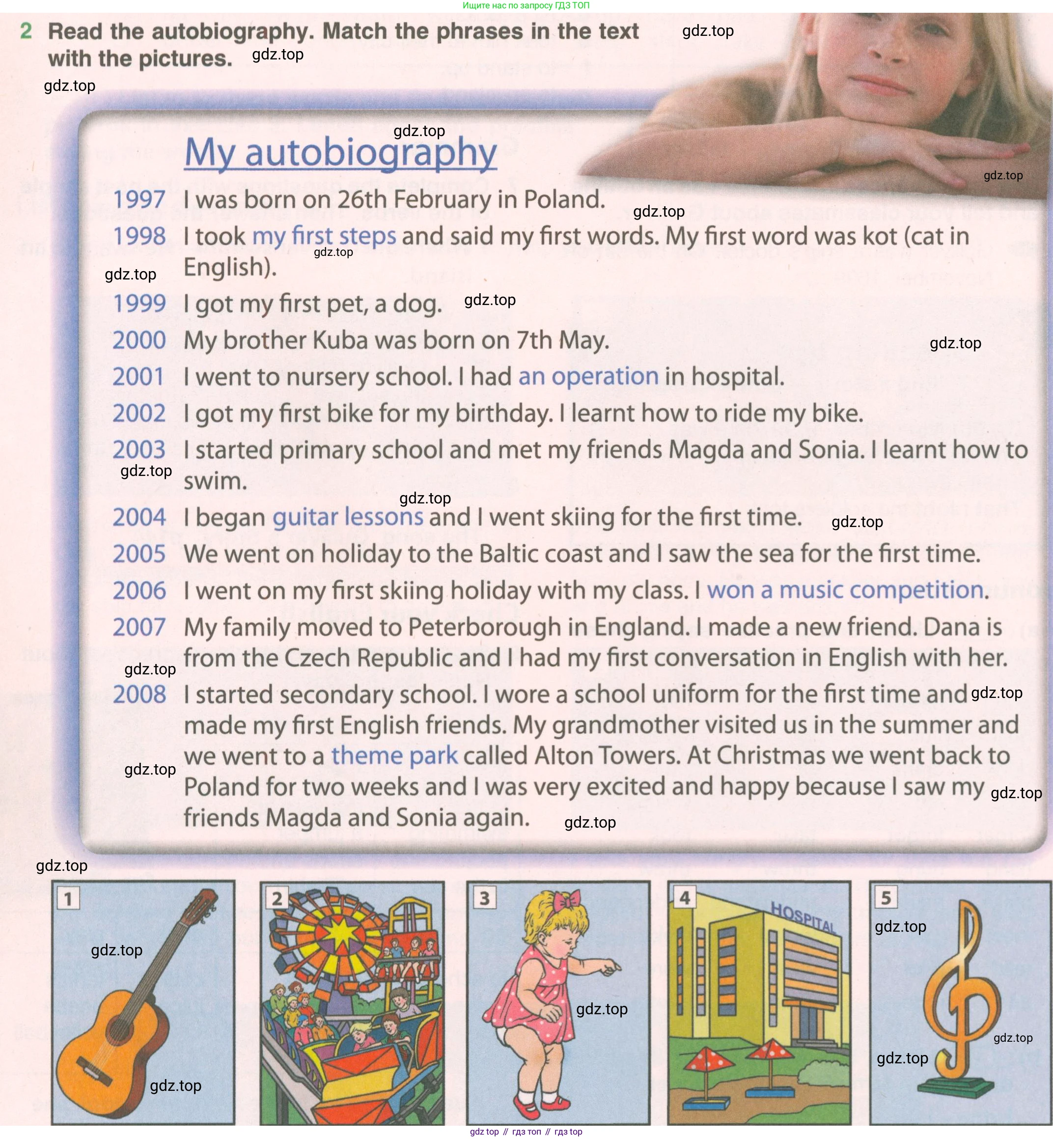 ГДЗ Английский язык (english), 5 класс Учебник (Student's book), авторы: Комарова Юлия Александровна, Ларионова Ирина Владимировна, издательство Русское слово, Москва, 2021, розового цвета, страница 114, номер 2, Условие