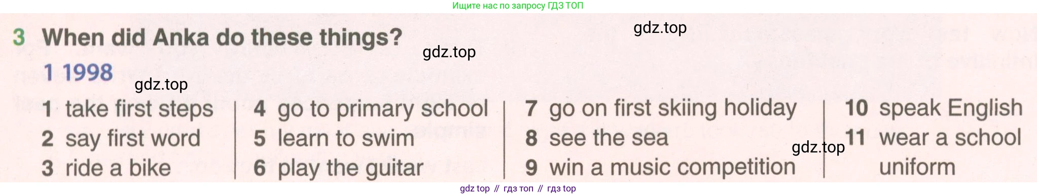 ГДЗ Английский язык (english), 5 класс Учебник (Student's book), авторы: Комарова Юлия Александровна, Ларионова Ирина Владимировна, издательство Русское слово, Москва, 2021, розового цвета, страница 114, номер 3, Условие