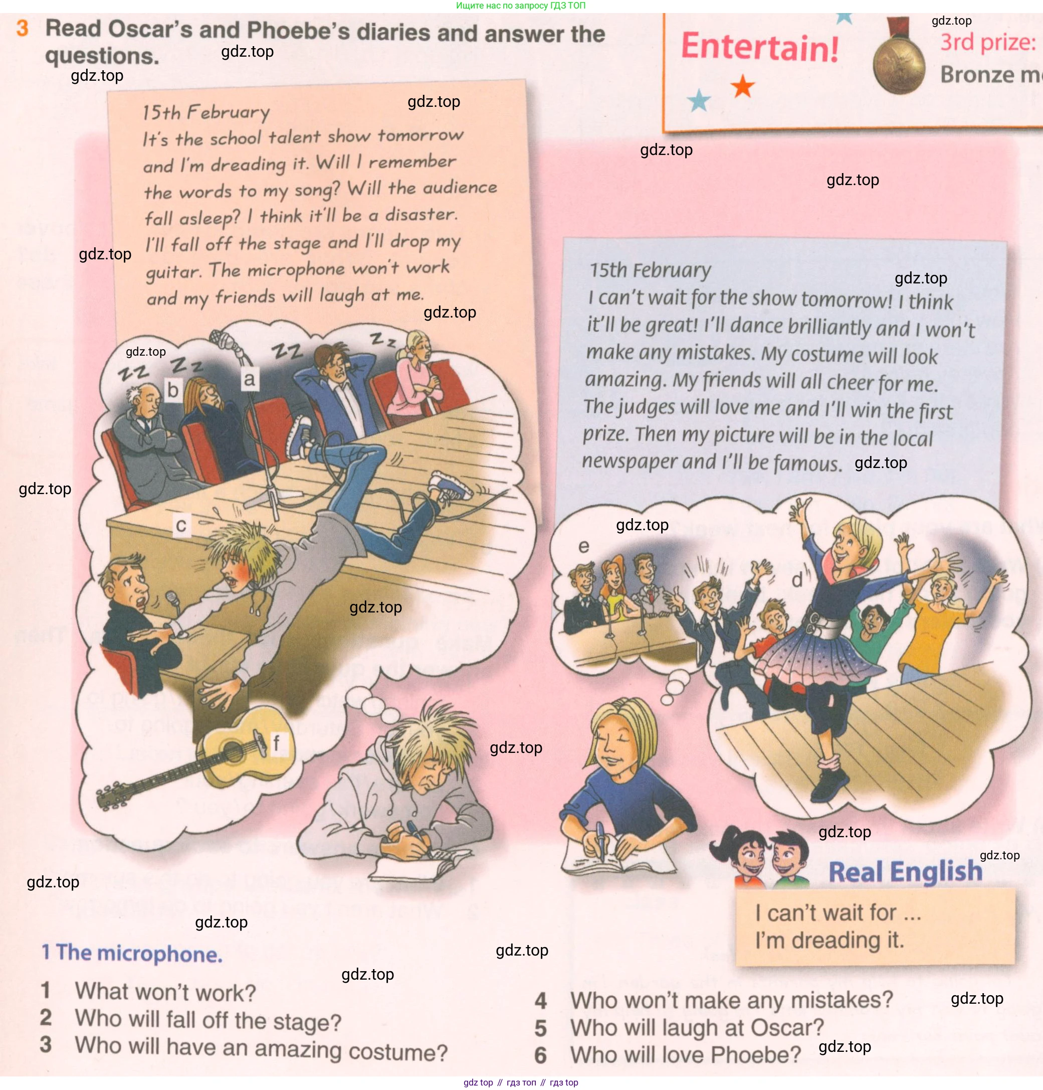 ГДЗ Английский язык (english), 5 класс Учебник (Student's book), авторы: Комарова Юлия Александровна, Ларионова Ирина Владимировна, издательство Русское слово, Москва, 2021, розового цвета, страница 124, номер 3, Условие