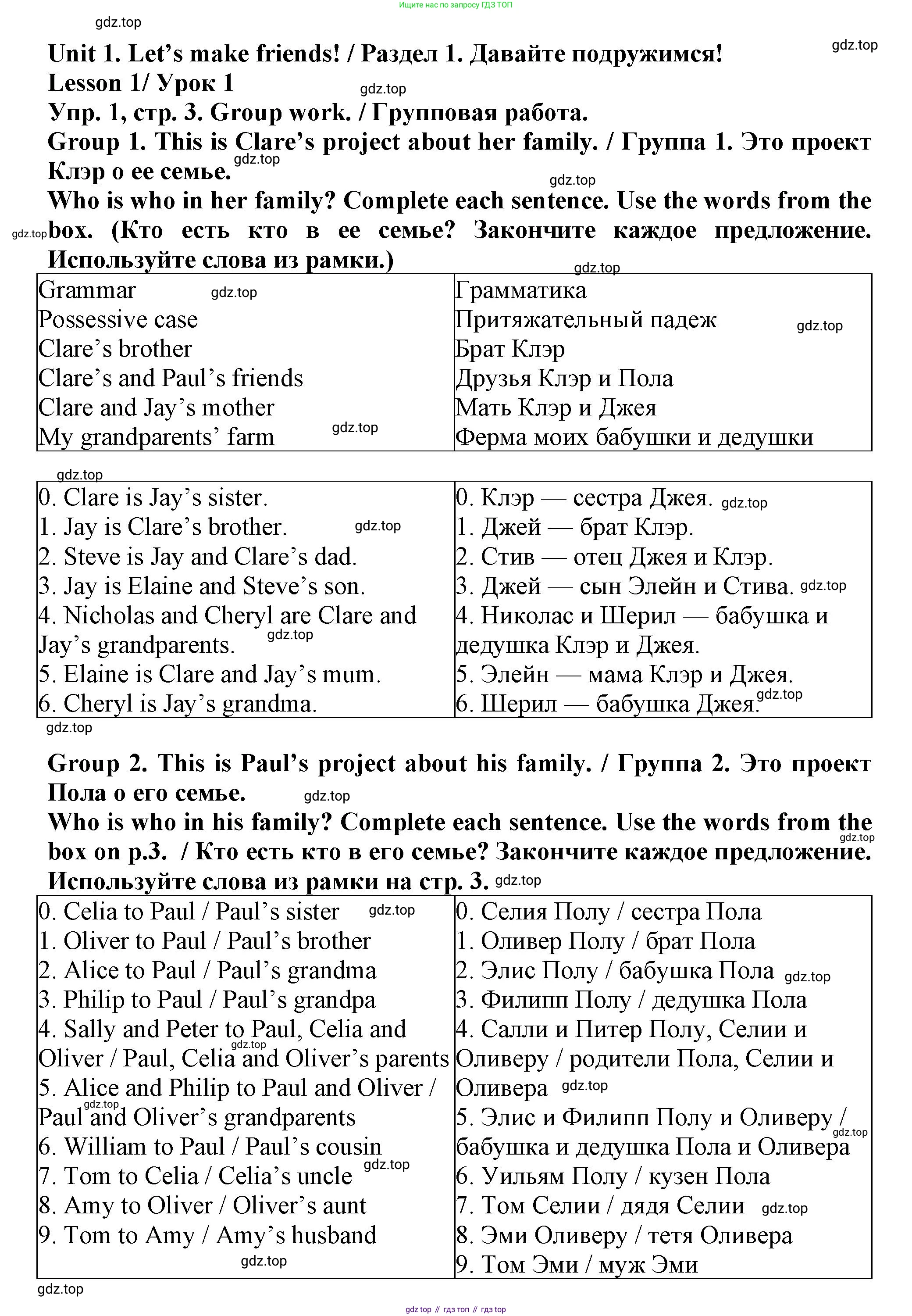 Английский язык (english), 5 класс рабочая тетрадь (activity book), авторы: Кузовлев Владимир Петрович (Kuzovlev Vladimir), Лапа Наталья Михайловна, Костина Ирина Павловна, Дуванова Ольга Викторовна, Кузнецова Елена Вячеславовна, издательство Просвещение, Москва, 2023, страница 3, номер 1, Решение 2023
