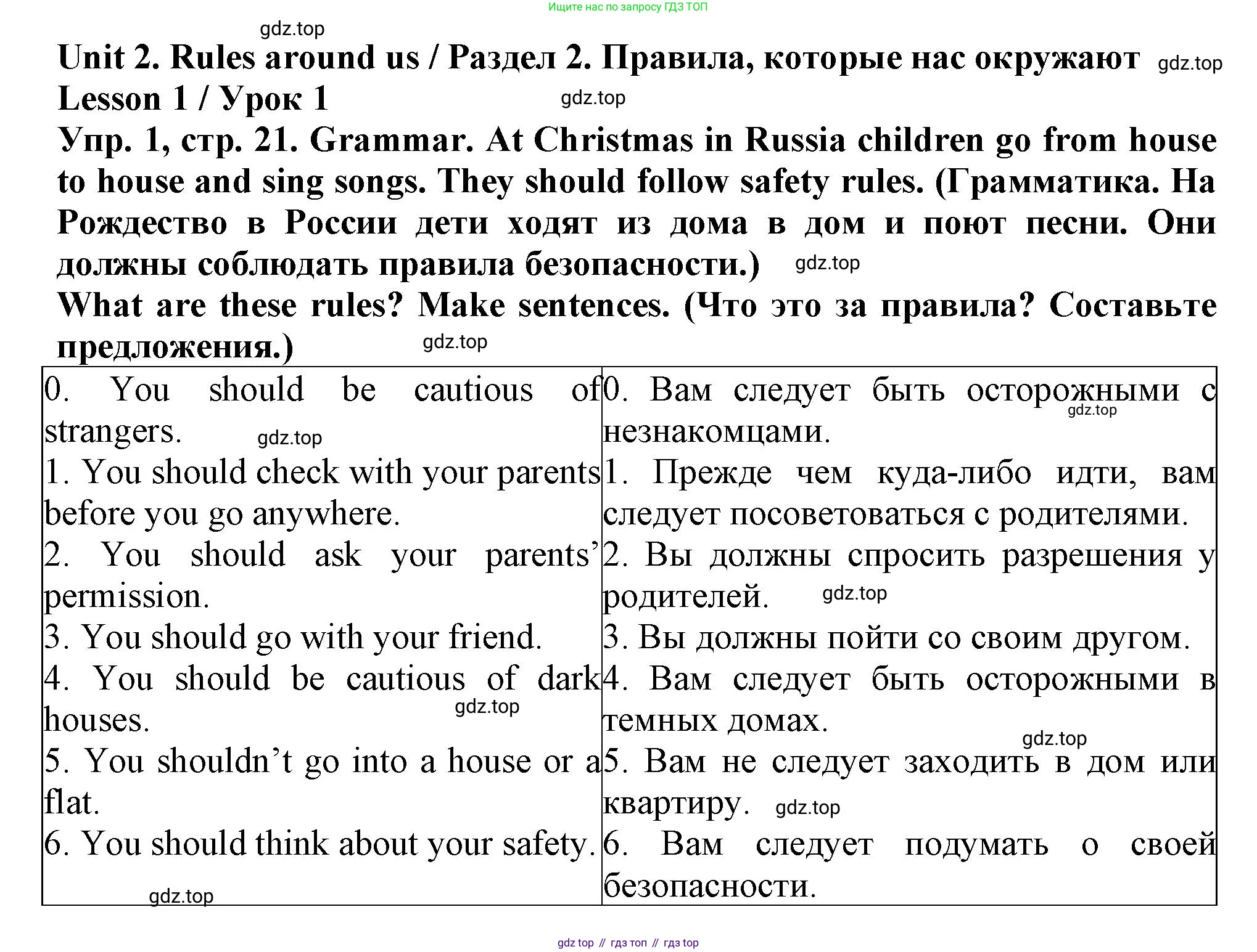 Английский язык (english), 5 класс рабочая тетрадь (activity book), авторы: Кузовлев Владимир Петрович (Kuzovlev Vladimir), Лапа Наталья Михайловна, Костина Ирина Павловна, Дуванова Ольга Викторовна, Кузнецова Елена Вячеславовна, издательство Просвещение, Москва, 2023, страница 21, номер 1, Решение 2023