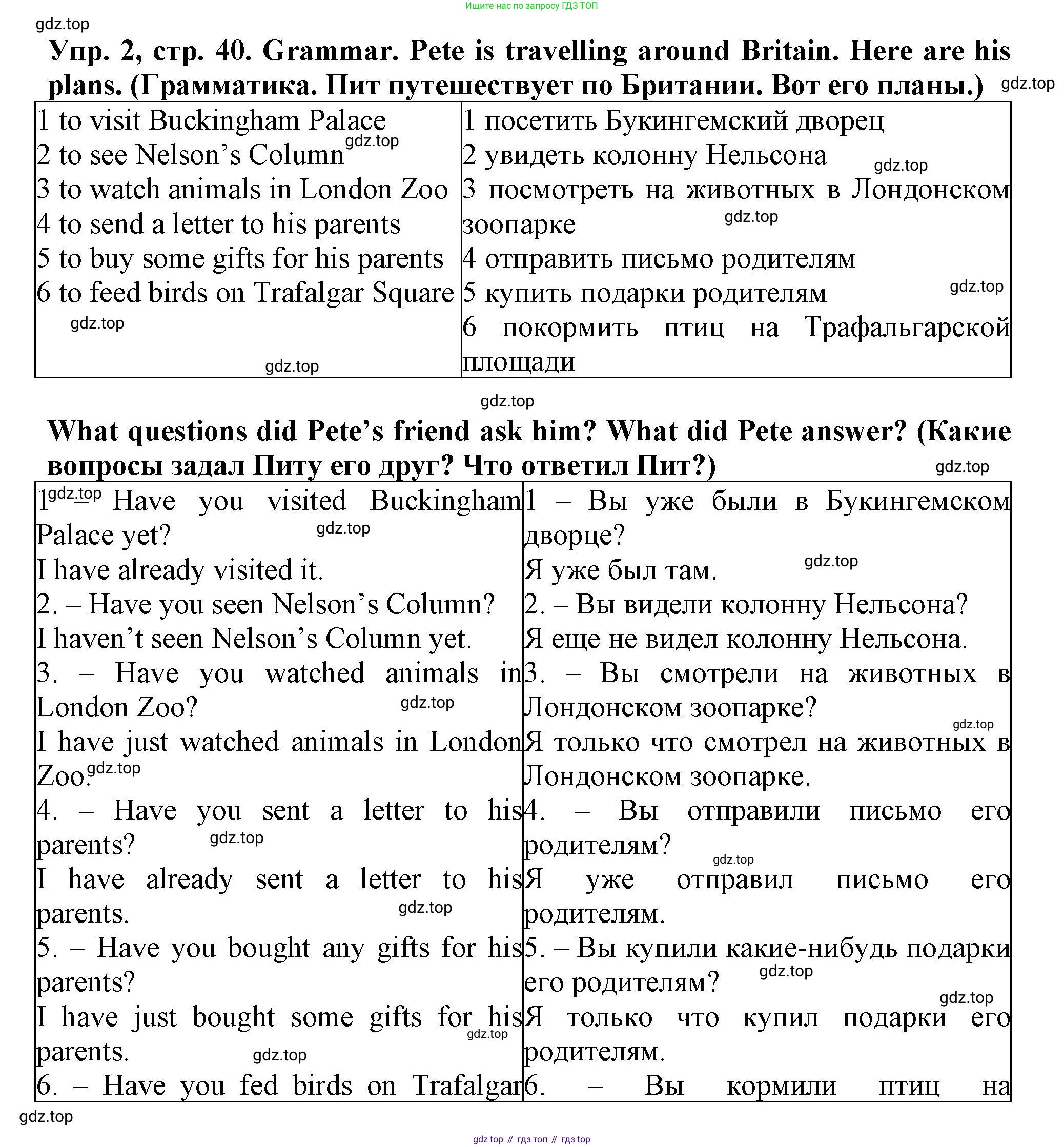 Английский язык (english), 5 класс рабочая тетрадь (activity book), авторы: Кузовлев Владимир Петрович (Kuzovlev Vladimir), Лапа Наталья Михайловна, Костина Ирина Павловна, Дуванова Ольга Викторовна, Кузнецова Елена Вячеславовна, издательство Просвещение, Москва, 2023, страница 40, номер 2, Решение 2023