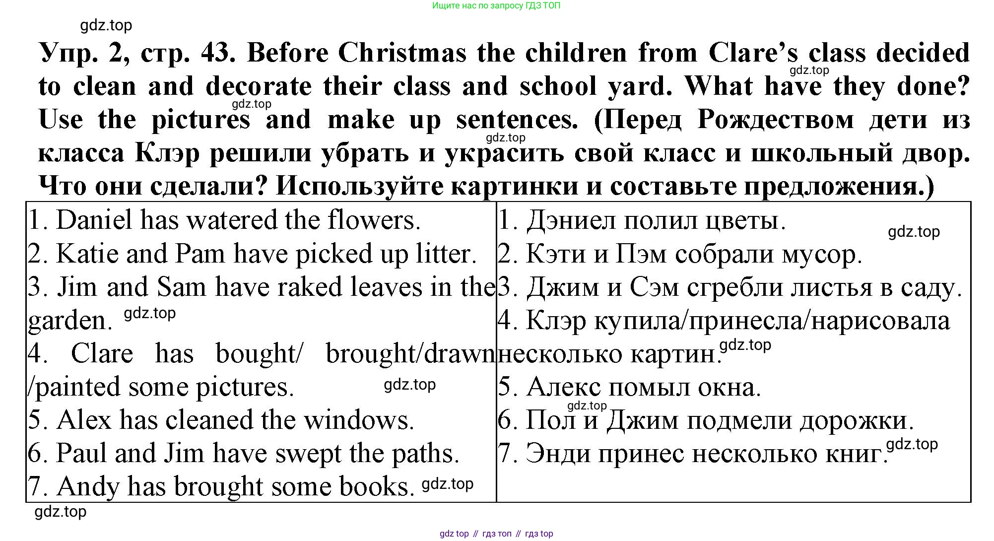 Английский язык (english), 5 класс рабочая тетрадь (activity book), авторы: Кузовлев Владимир Петрович (Kuzovlev Vladimir), Лапа Наталья Михайловна, Костина Ирина Павловна, Дуванова Ольга Викторовна, Кузнецова Елена Вячеславовна, издательство Просвещение, Москва, 2023, страница 43, номер 2, Решение 2023