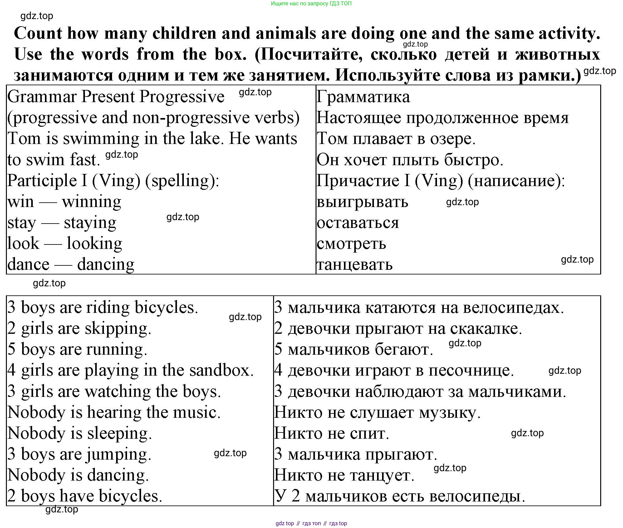 Английский язык (english), 5 класс рабочая тетрадь (activity book), авторы: Кузовлев Владимир Петрович (Kuzovlev Vladimir), Лапа Наталья Михайловна, Костина Ирина Павловна, Дуванова Ольга Викторовна, Кузнецова Елена Вячеславовна, издательство Просвещение, Москва, 2023, страница 52, номер 1, Решение 2023 (продолжение 2)