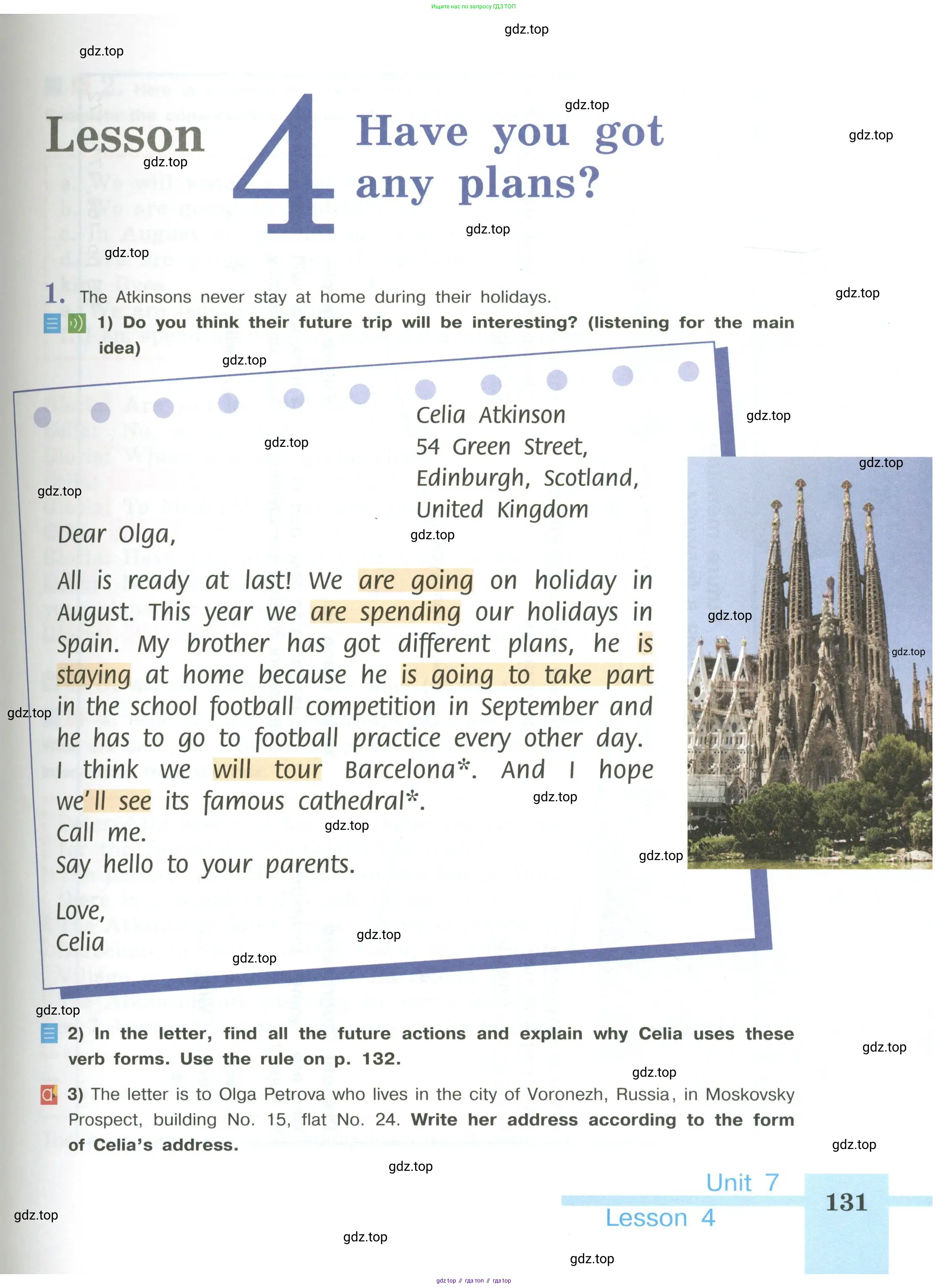 Английский язык (english), 5 класс Учебник (Student's book), авторы: Кузовлев Владимир Петрович (Kuzovlev Vladimir), Лапа Наталья Михайловна, Костина Ирина Павловна, Дуванова Ольга Викторовна, Кузнецова Елена Вячеславовна, издательство Просвещение, Москва, 2023, страница 131