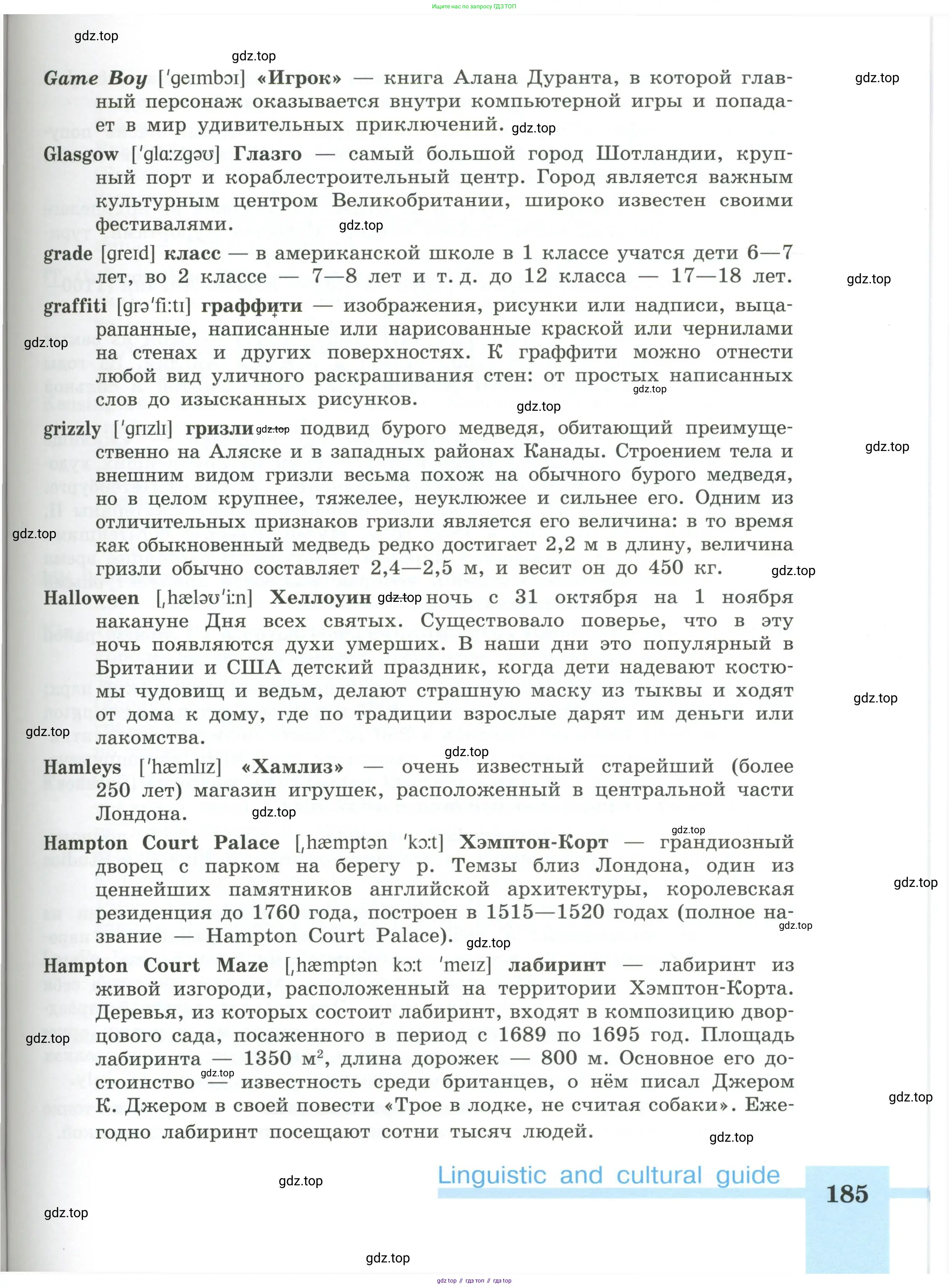 Английский язык (english), 5 класс Учебник (Student's book), авторы: Кузовлев Владимир Петрович (Kuzovlev Vladimir), Лапа Наталья Михайловна, Костина Ирина Павловна, Дуванова Ольга Викторовна, Кузнецова Елена Вячеславовна, издательство Просвещение, Москва, 2023, страница 185