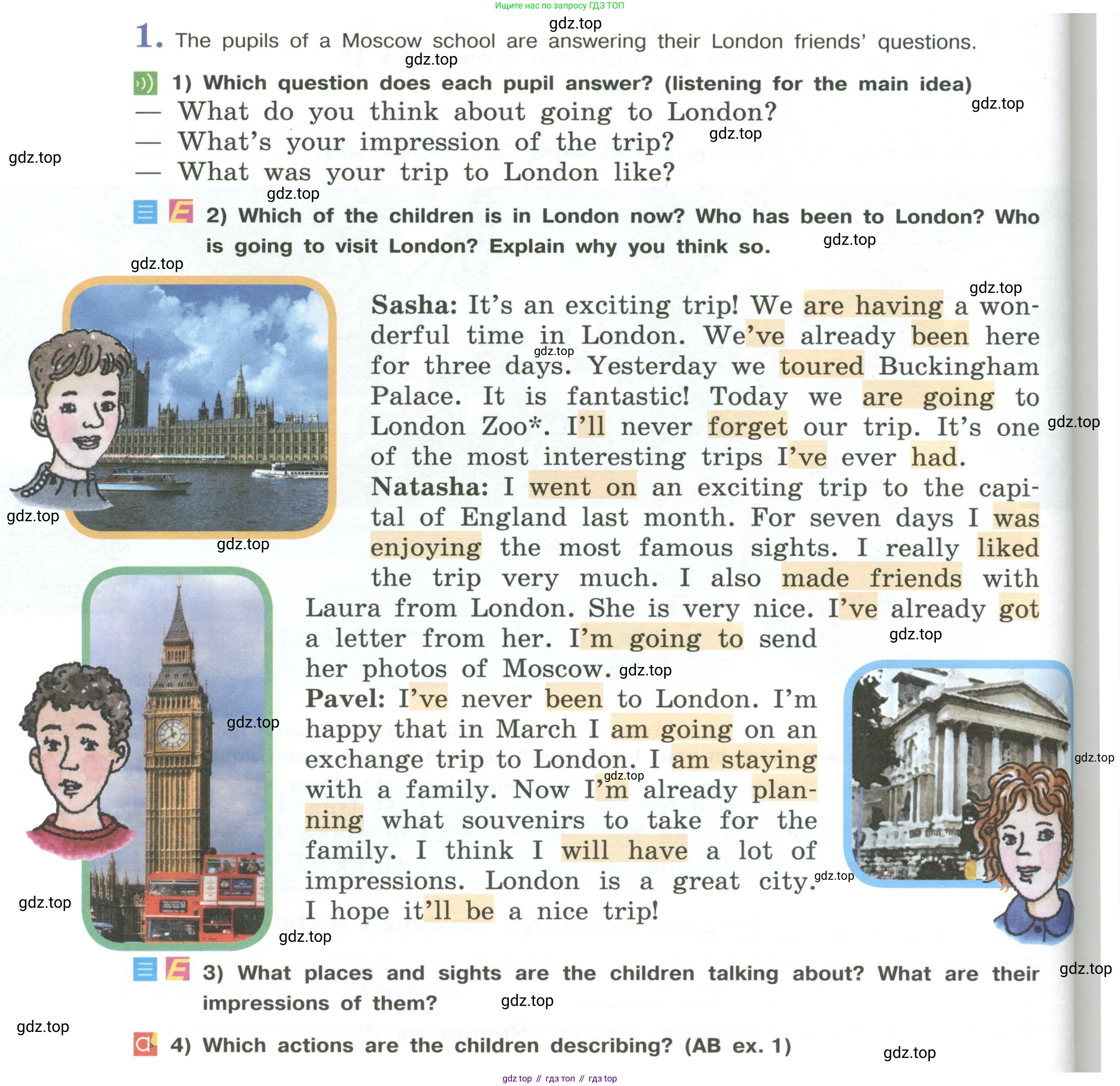 Английский язык (english), 5 класс Учебник (Student's book), авторы: Кузовлев Владимир Петрович (Kuzovlev Vladimir), Лапа Наталья Михайловна, Костина Ирина Павловна, Дуванова Ольга Викторовна, Кузнецова Елена Вячеславовна, издательство Просвещение, Москва, 2023, страница 154, номер 1, Условие