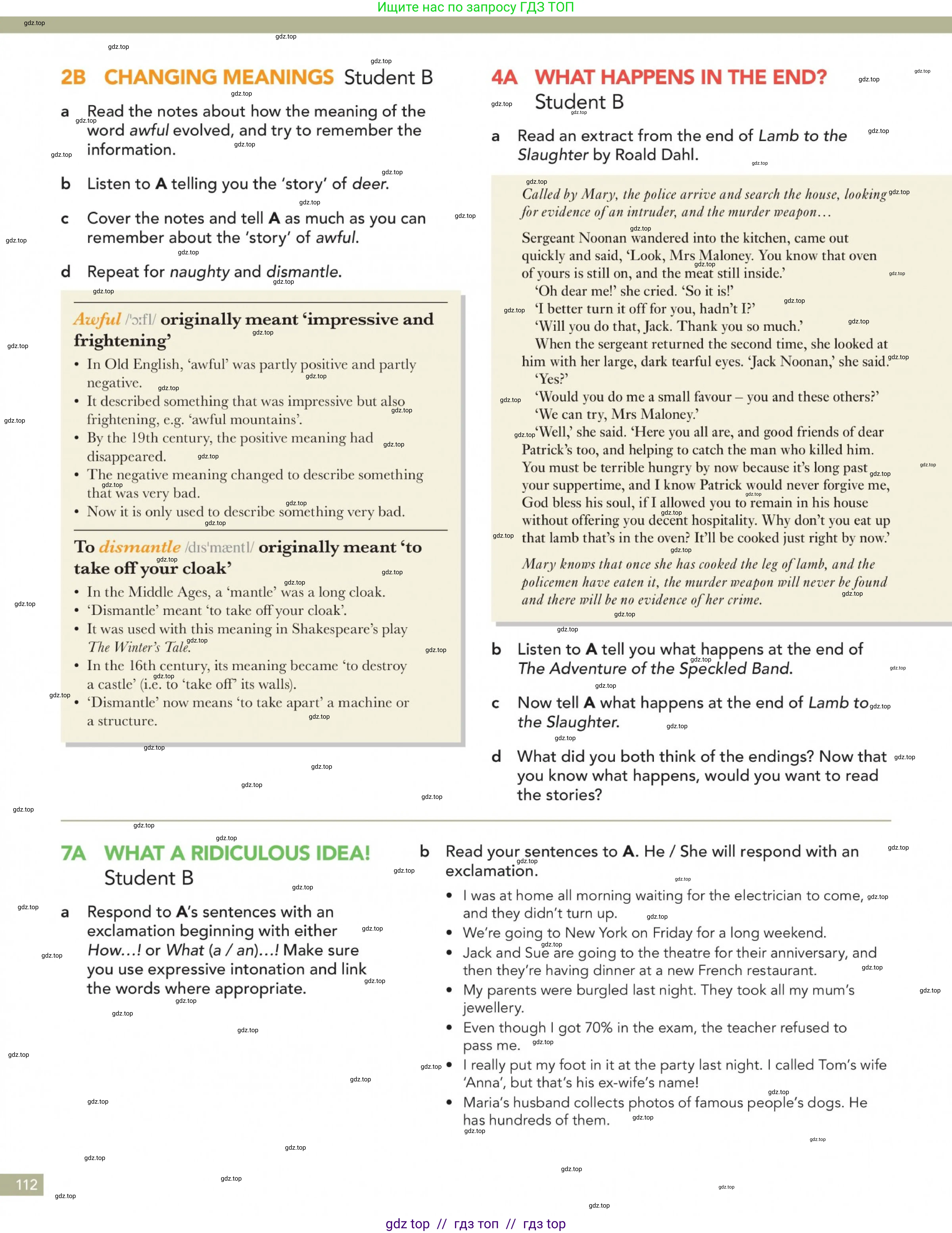 Английский язык (english), 5-11 класс Учебник (Student's book), авторы: Latham-Koenig Christina, Oxenden Clive, Lambert Jerry, Chomacki Kate, издательство Oxford University Press, Москва, 2019, белого цвета, страница 112