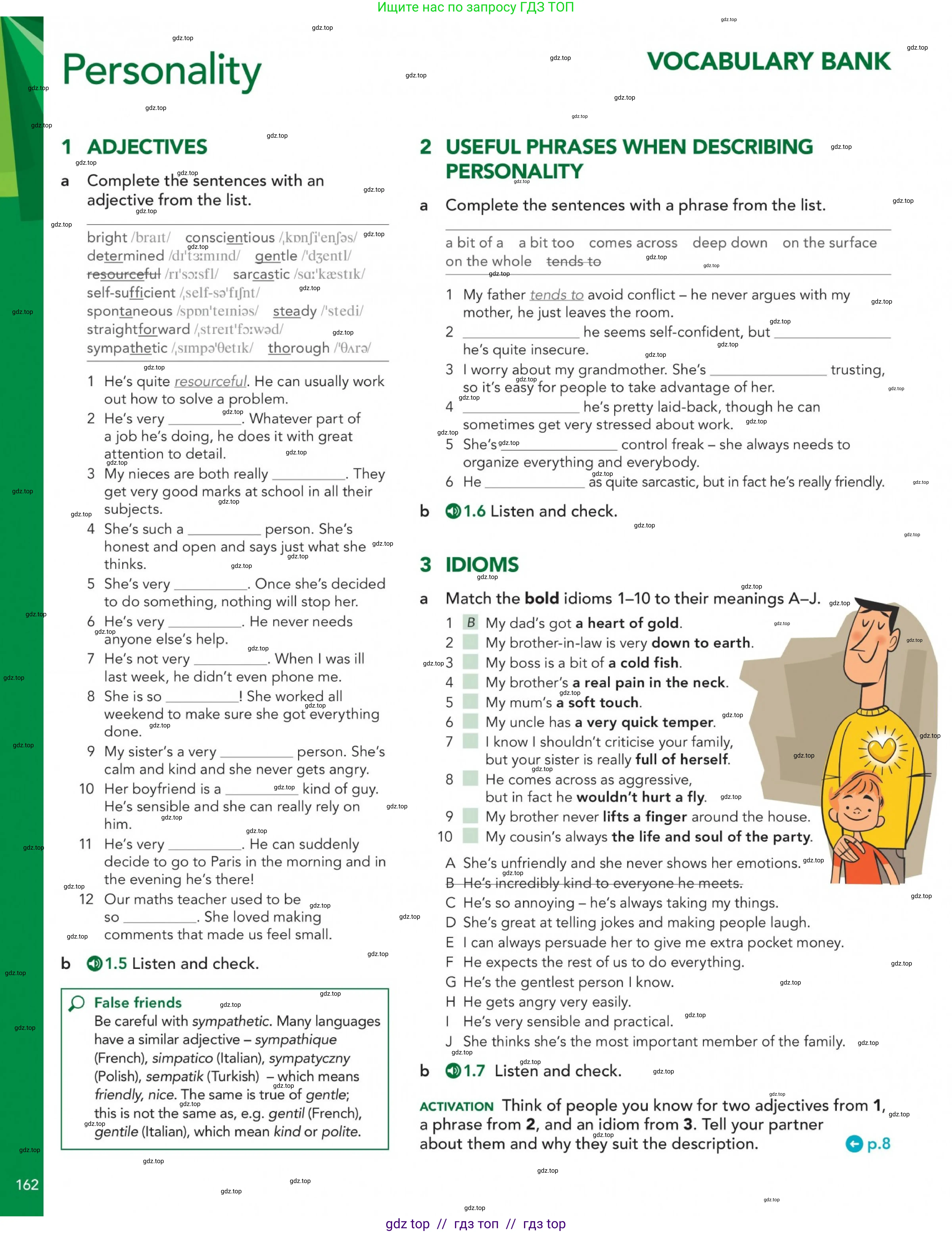 Английский язык (english), 5-11 класс Учебник (Student's book), авторы: Latham-Koenig Christina, Oxenden Clive, Lambert Jerry, Chomacki Kate, издательство Oxford University Press, Москва, 2019, белого цвета, страница 162