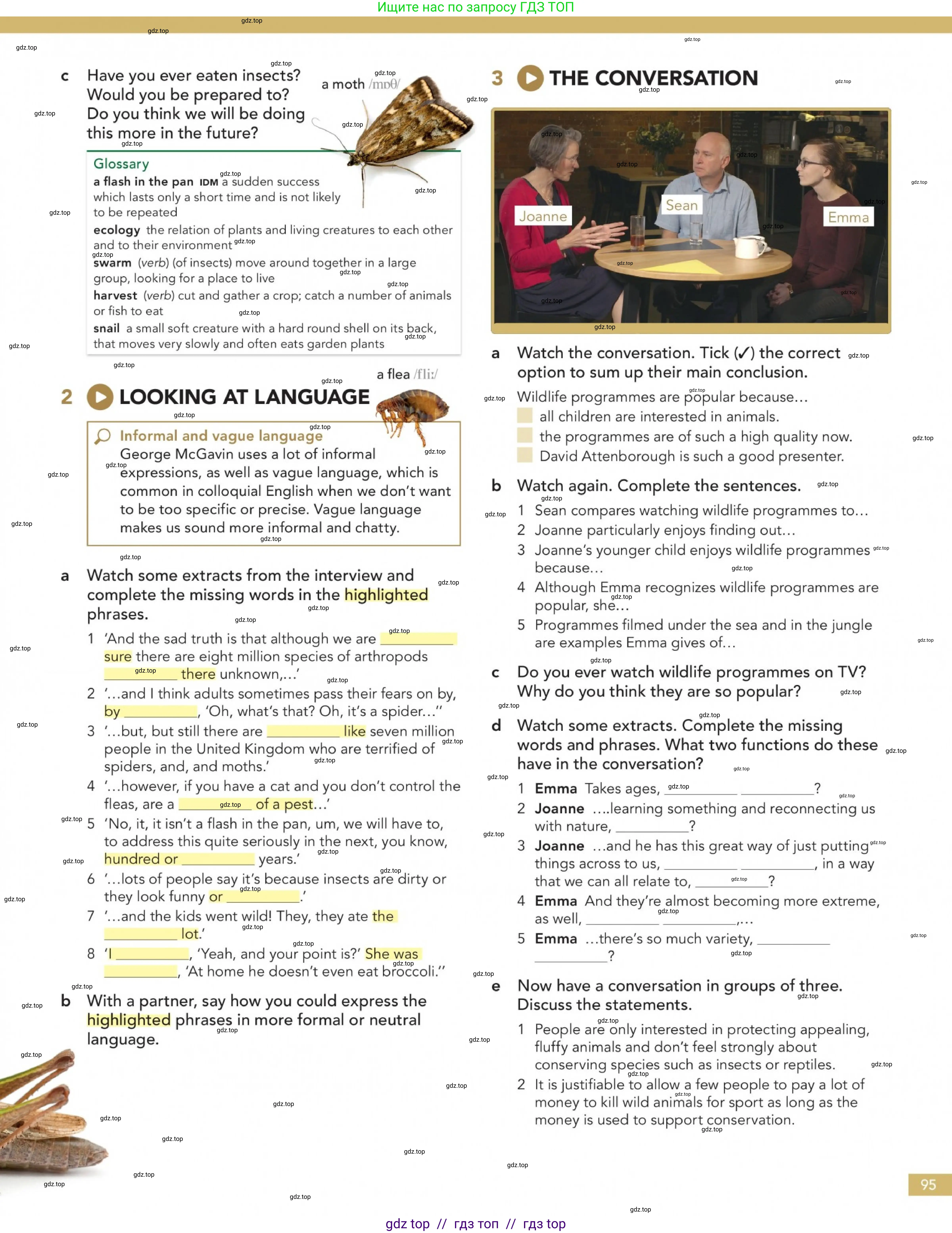 Английский язык (english), 5-11 класс Учебник (Student's book), авторы: Latham-Koenig Christina, Oxenden Clive, Lambert Jerry, Chomacki Kate, издательство Oxford University Press, Москва, 2019, белого цвета, страница 95