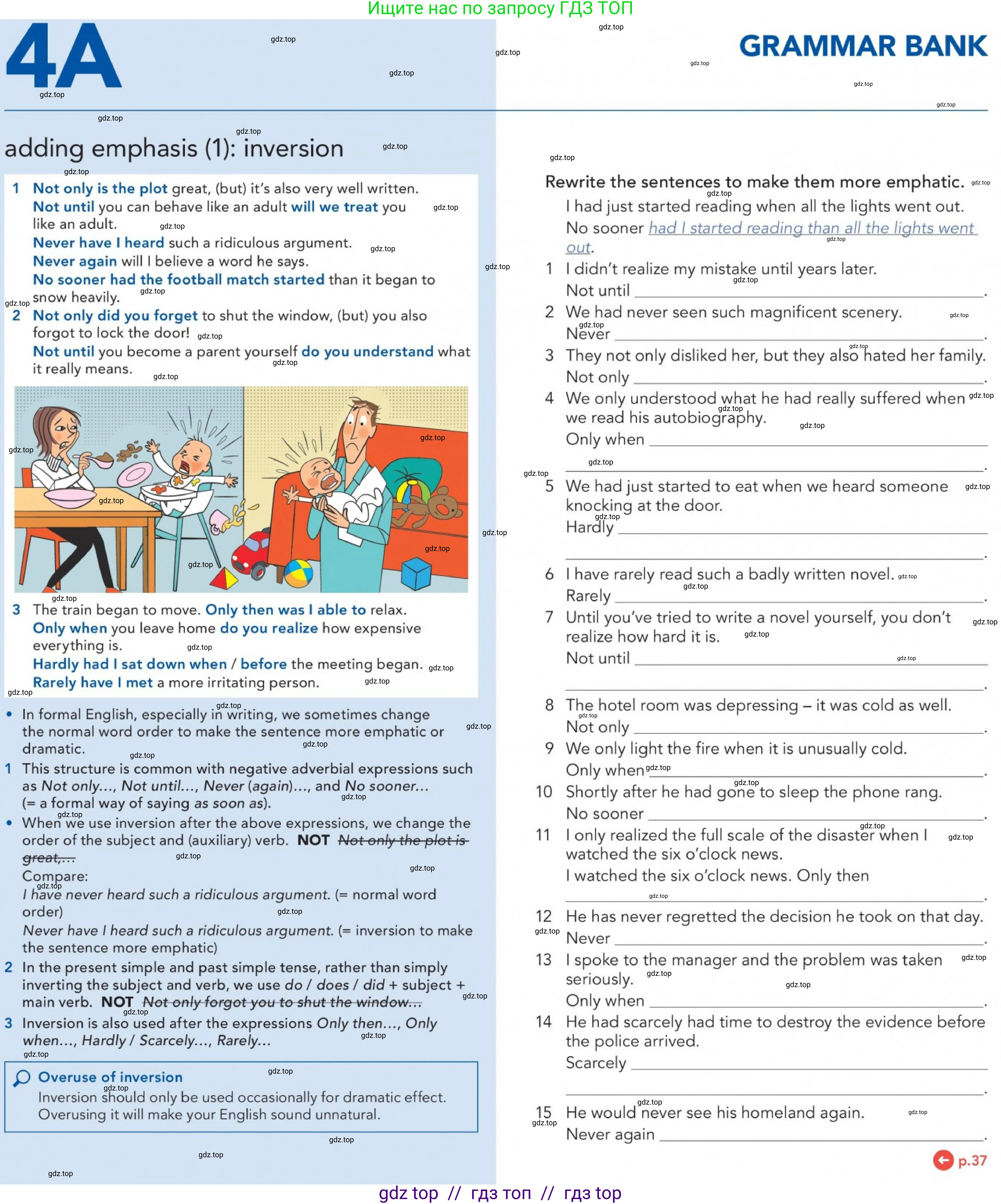 Английский язык (english), 5-11 класс Учебник (Student's book), авторы: Latham-Koenig Christina, Oxenden Clive, Lambert Jerry, Chomacki Kate, издательство Oxford University Press, Москва, 2019, белого цвета, страница 37, номер 4, Условие (продолжение 2)