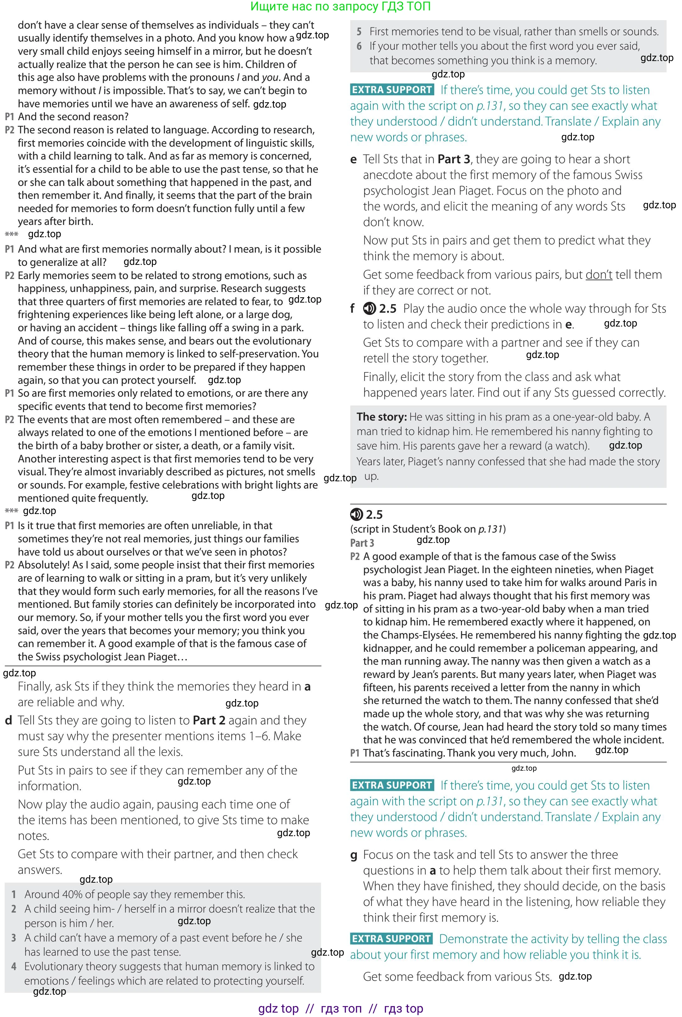 Английский язык (english), 5-11 класс Учебник (Student's book), авторы: Latham-Koenig Christina, Oxenden Clive, Lambert Jerry, Chomacki Kate, издательство Oxford University Press, Москва, 2019, белого цвета, страница 18, номер 5, Teacher's Guide (продолжение 2)