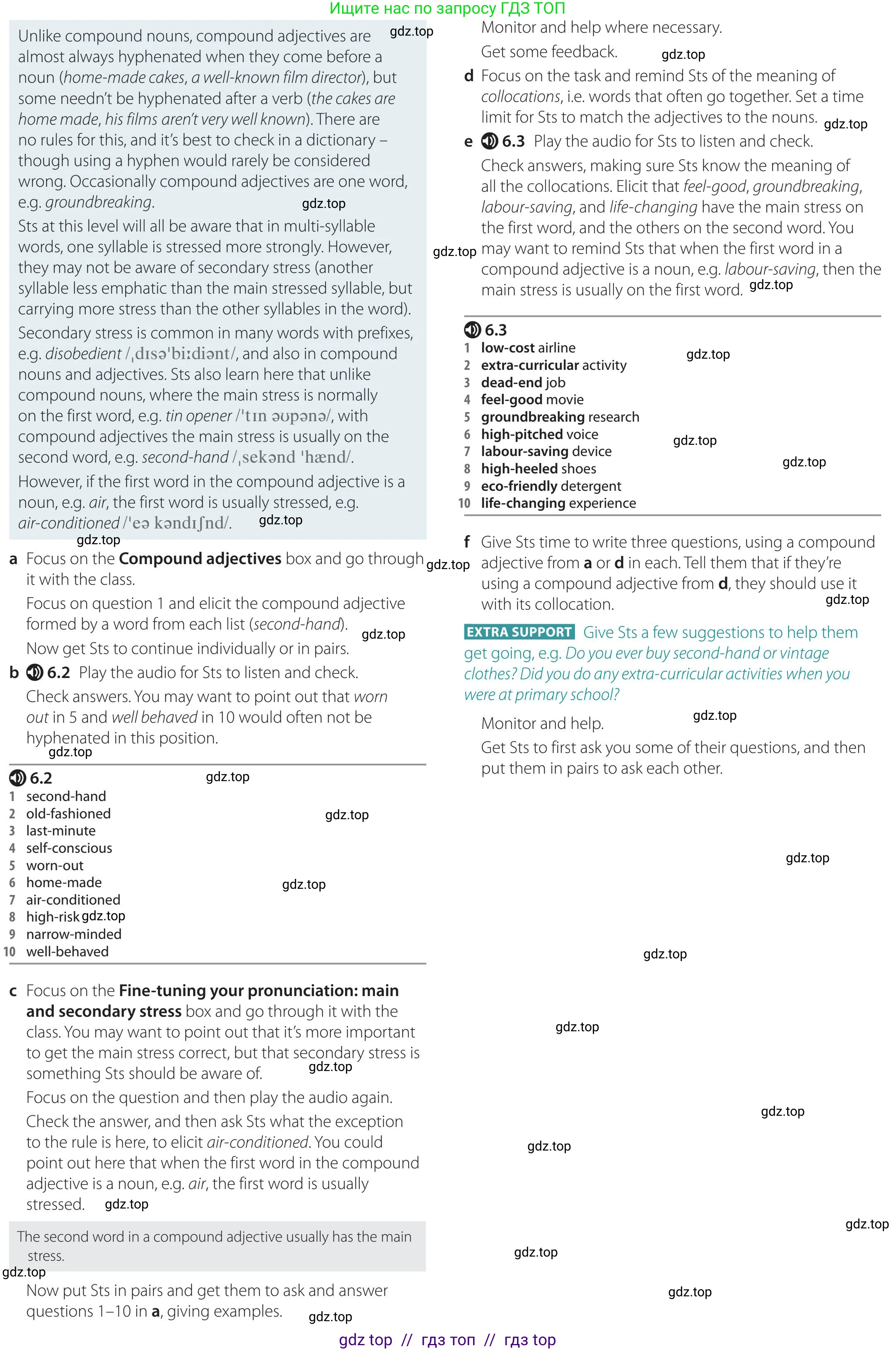 Английский язык (english), 5-11 класс Учебник (Student's book), авторы: Latham-Koenig Christina, Oxenden Clive, Lambert Jerry, Chomacki Kate, издательство Oxford University Press, Москва, 2019, белого цвета, страница 59, номер 6, Teacher's Guide (продолжение 2)