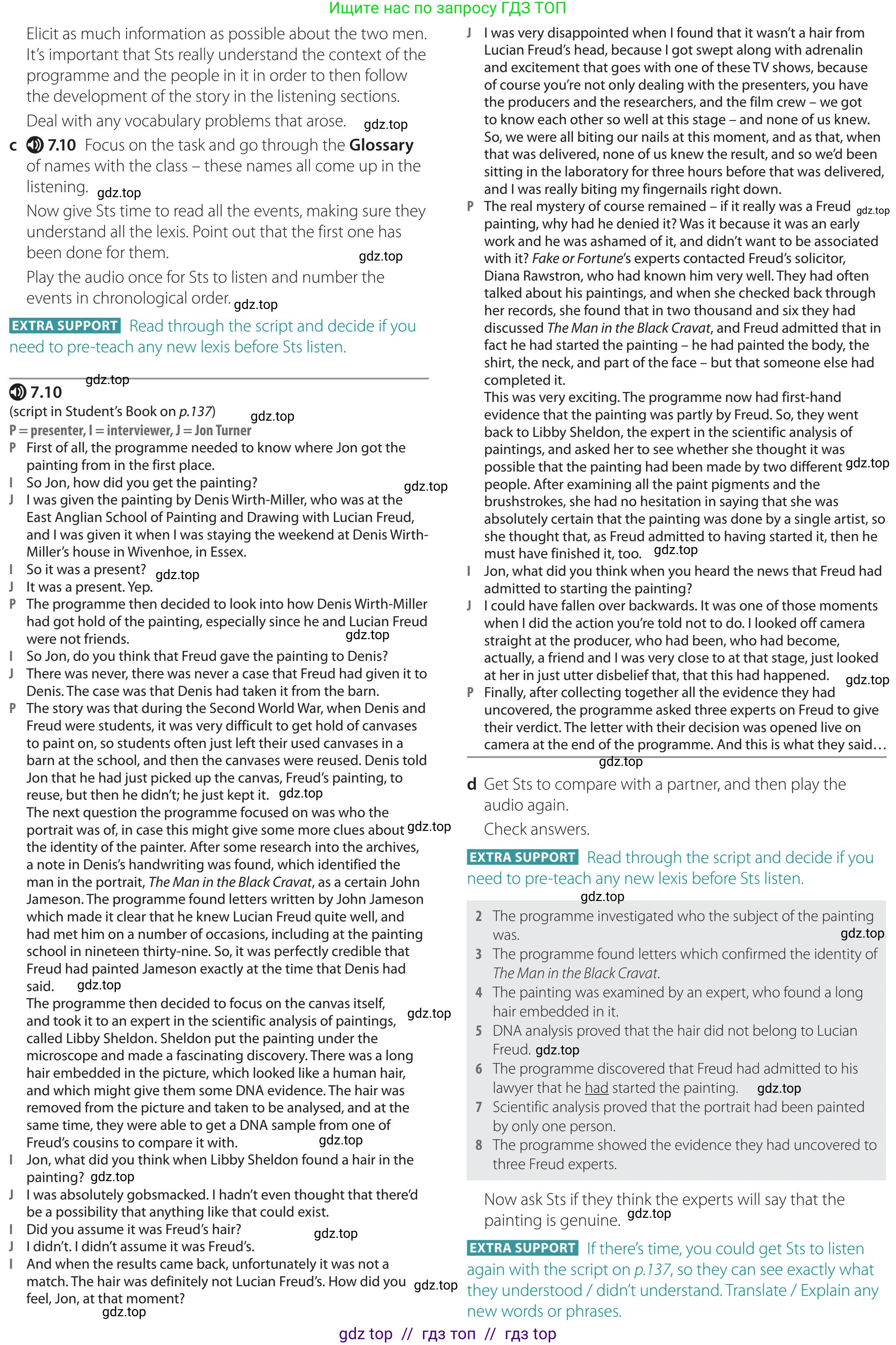 Английский язык (english), 5-11 класс Учебник (Student's book), авторы: Latham-Koenig Christina, Oxenden Clive, Lambert Jerry, Chomacki Kate, издательство Oxford University Press, Москва, 2019, белого цвета, страница 72, номер 5, Teacher's Guide (продолжение 2)