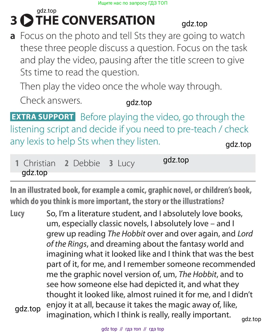 Английский язык (english), 5-11 класс Учебник (Student's book), авторы: Latham-Koenig Christina, Oxenden Clive, Lambert Jerry, Chomacki Kate, издательство Oxford University Press, Москва, 2019, белого цвета, страница 75, номер 3, Teacher's Guide