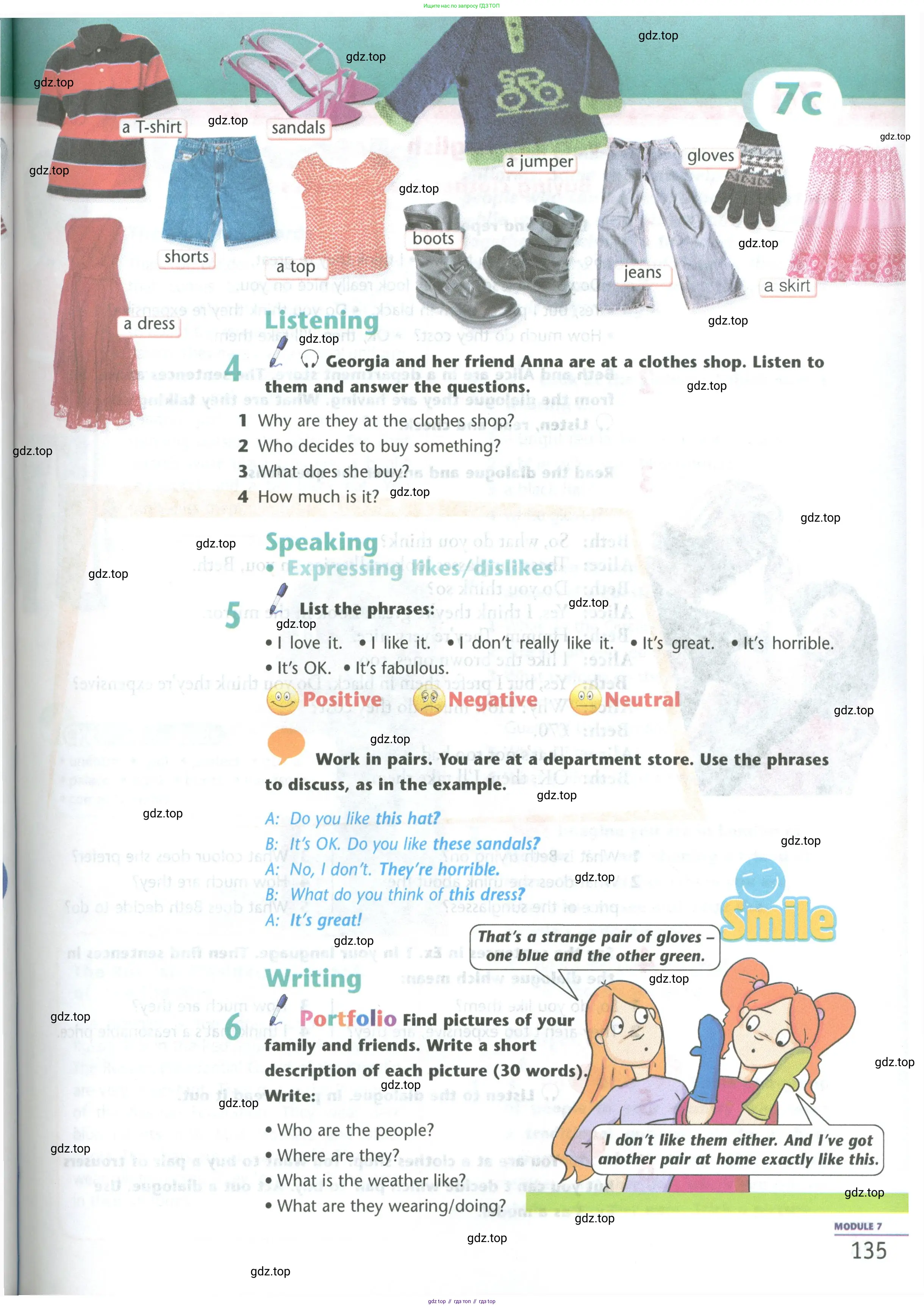Английский язык (english), 5 класс Учебник (Student's book), авторы: Маневич Екатерина Гарьевна (Manevich Yekaterina), Полякова Анна Александровна (Polyakova Anna), Дули Дженни (Dooley Jenny), Эванс Вирджиния (Evans Virginia), издательство Просвещение, Москва, 2023, голубого цвета, страница 135
