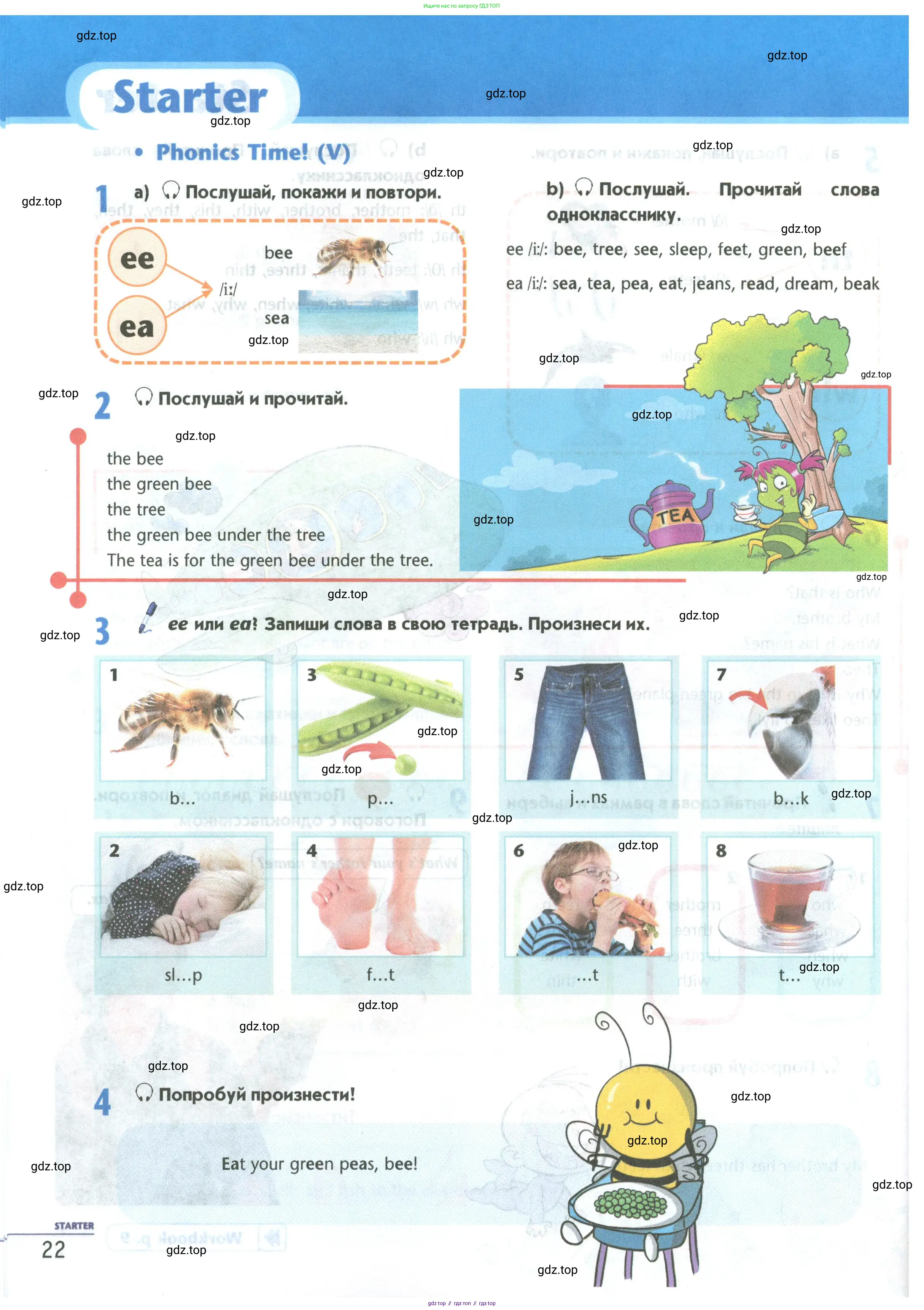 Английский язык (english), 5 класс Учебник (Student's book), авторы: Маневич Екатерина Гарьевна (Manevich Yekaterina), Полякова Анна Александровна (Polyakova Anna), Дули Дженни (Dooley Jenny), Эванс Вирджиния (Evans Virginia), издательство Просвещение, Москва, 2023, голубого цвета, страница 22