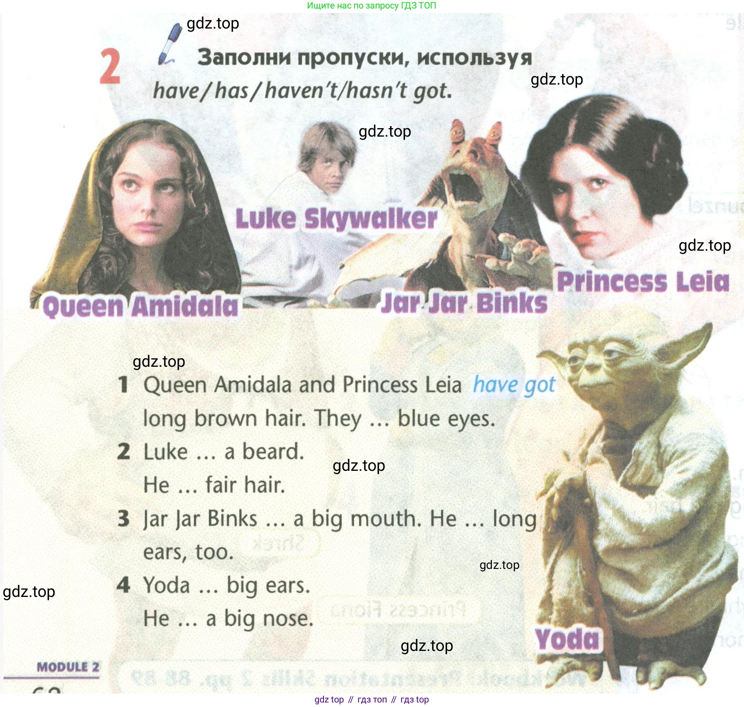 Английский язык (english), 5 класс Учебник (Student's book), авторы: Маневич Екатерина Гарьевна (Manevich Yekaterina), Полякова Анна Александровна (Polyakova Anna), Дули Дженни (Dooley Jenny), Эванс Вирджиния (Evans Virginia), издательство Просвещение, Москва, 2023, голубого цвета, страница 62, номер 2, Условие