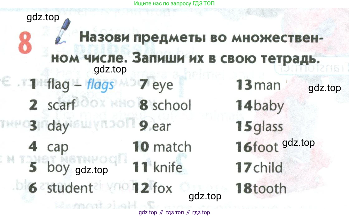 Английский язык (english), 5 класс Учебник (Student's book), авторы: Маневич Екатерина Гарьевна (Manevich Yekaterina), Полякова Анна Александровна (Polyakova Anna), Дули Дженни (Dooley Jenny), Эванс Вирджиния (Evans Virginia), издательство Просвещение, Москва, 2023, голубого цвета, страница 63, номер 8, Условие