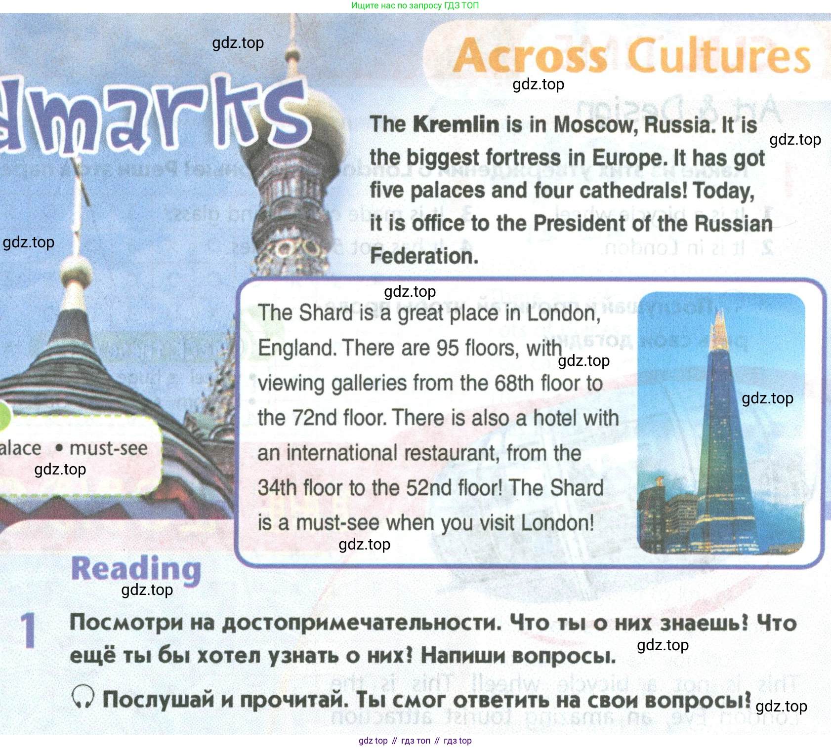 Английский язык (english), 5 класс Учебник (Student's book), авторы: Маневич Екатерина Гарьевна (Manevich Yekaterina), Полякова Анна Александровна (Polyakova Anna), Дули Дженни (Dooley Jenny), Эванс Вирджиния (Evans Virginia), издательство Просвещение, Москва, 2023, голубого цвета, страница 95, номер 1, Условие