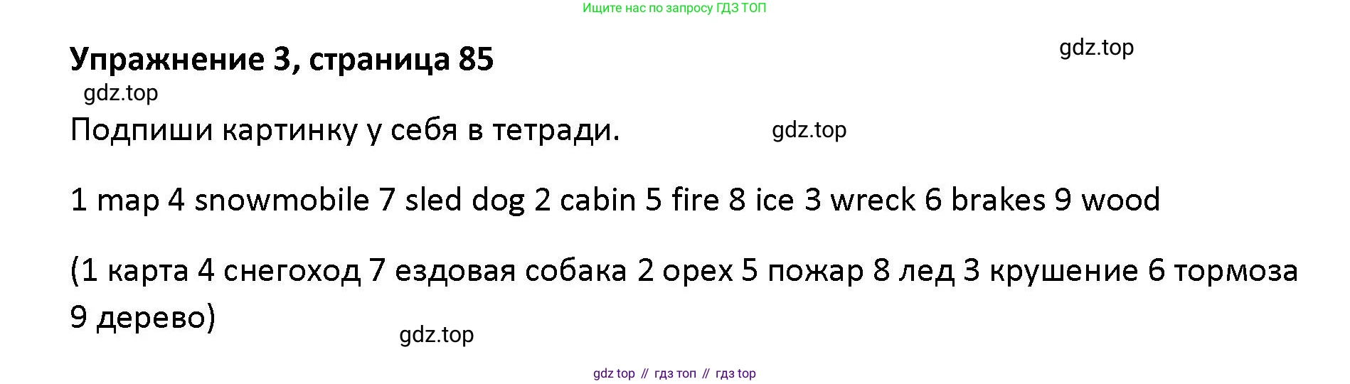 Английский язык (english), 5 класс Учебник (Student's book), авторы: Маневич Екатерина Гарьевна (Manevich Yekaterina), Полякова Анна Александровна (Polyakova Anna), Дули Дженни (Dooley Jenny), Эванс Вирджиния (Evans Virginia), издательство Просвещение, Москва, 2023, голубого цвета, страница 85, номер 3, Решение