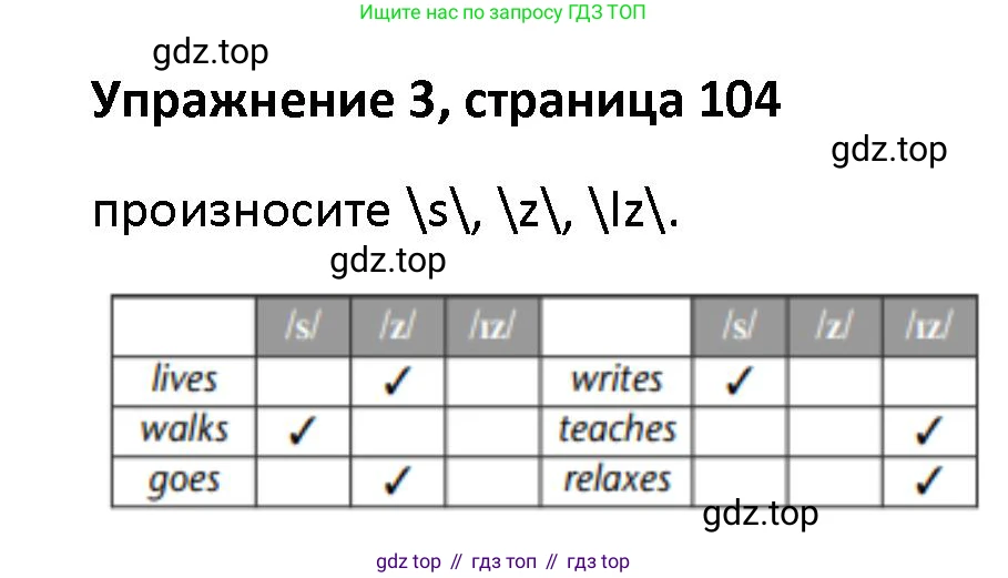 Английский язык (english), 5 класс Учебник (Student's book), авторы: Маневич Екатерина Гарьевна (Manevich Yekaterina), Полякова Анна Александровна (Polyakova Anna), Дули Дженни (Dooley Jenny), Эванс Вирджиния (Evans Virginia), издательство Просвещение, Москва, 2023, голубого цвета, страница 104, номер 3, Решение