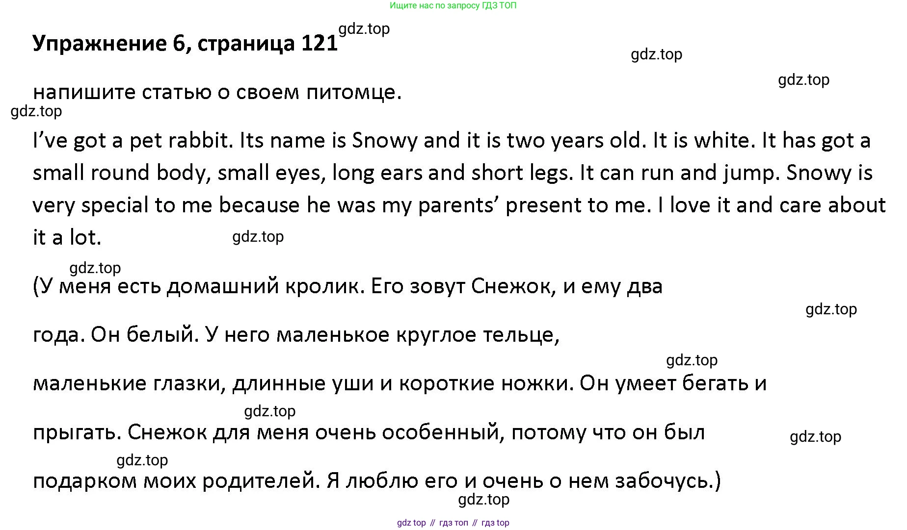 Английский язык (english), 5 класс Учебник (Student's book), авторы: Маневич Екатерина Гарьевна (Manevich Yekaterina), Полякова Анна Александровна (Polyakova Anna), Дули Дженни (Dooley Jenny), Эванс Вирджиния (Evans Virginia), издательство Просвещение, Москва, 2023, голубого цвета, страница 121, номер 6, Решение
