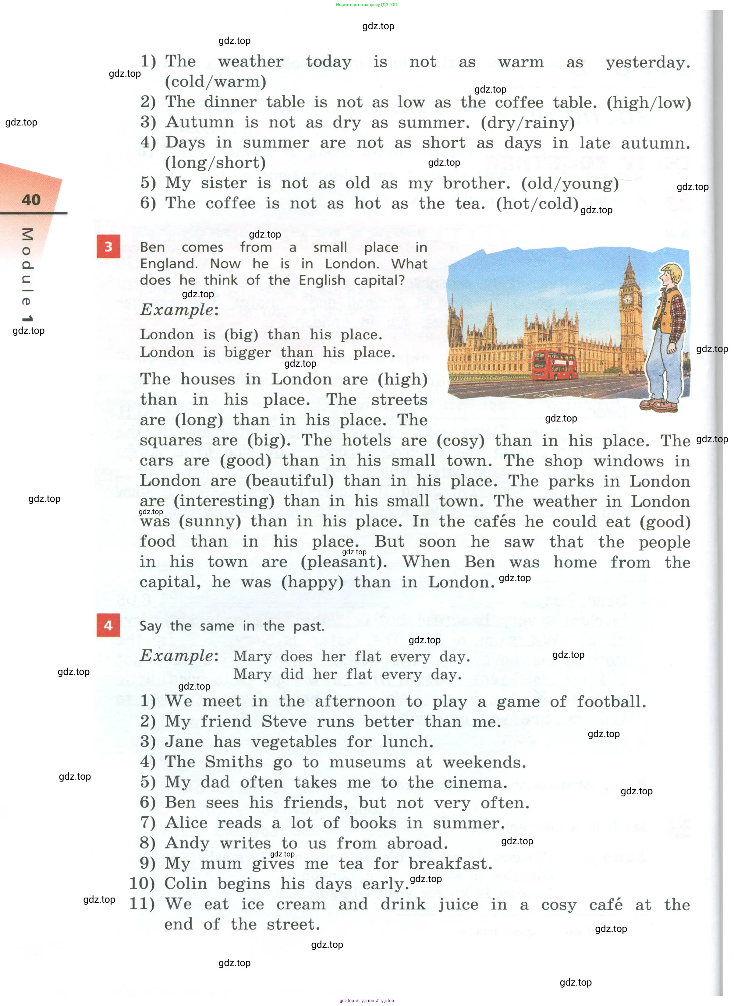Английский язык (english), 5 класс Учебник, авторы: Афанасьева Ольга Васильевна (Afanasyeva Olga), Михеева Ирина Владимировна (Mikheeva Irina), Баранова Ксения Михайловна (Baranova Ksenia), издательство Просвещение, Москва, 2023, Часть 1, страница 40
