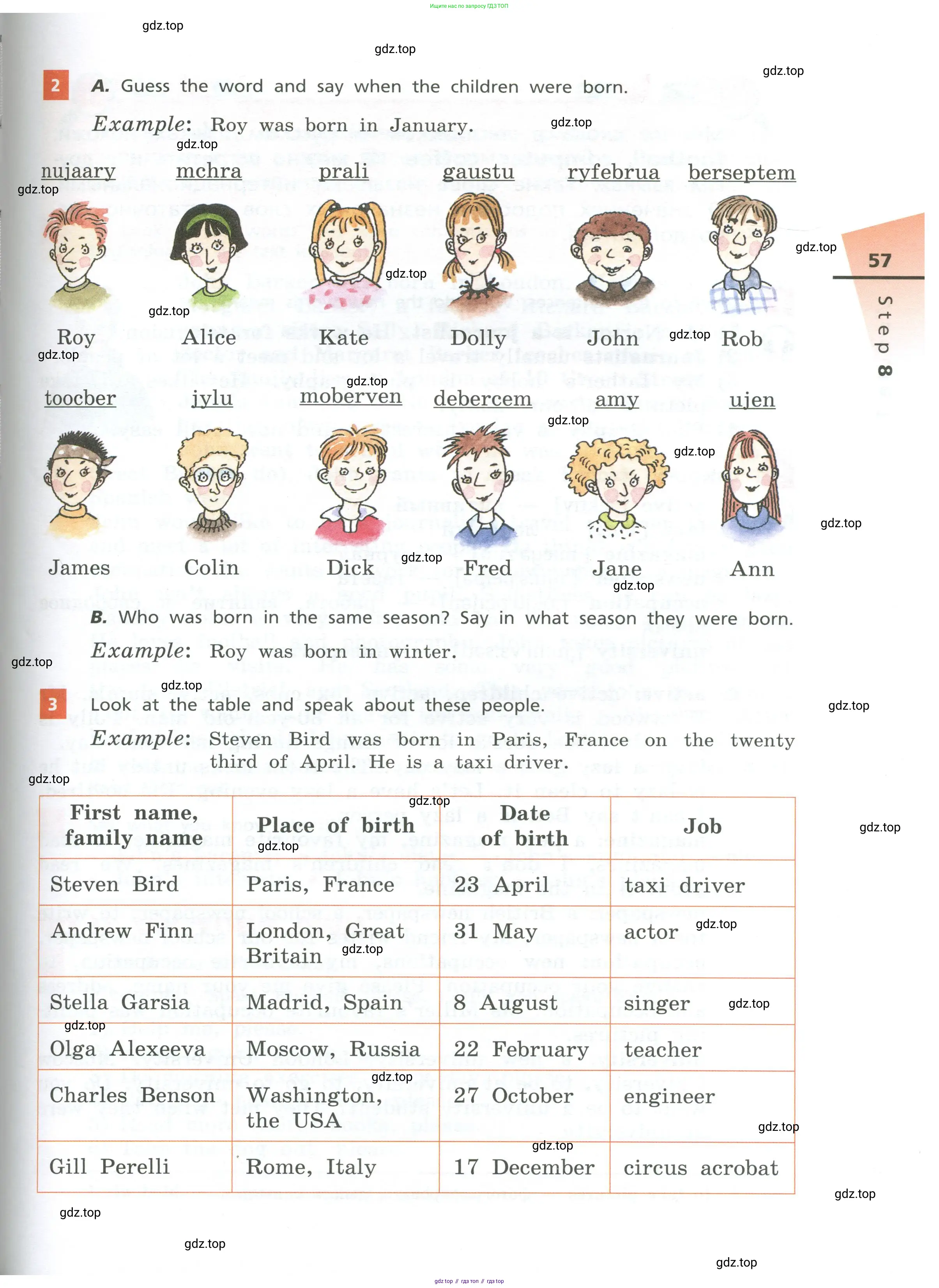 Английский язык (english), 5 класс Учебник, авторы: Афанасьева Ольга Васильевна (Afanasyeva Olga), Михеева Ирина Владимировна (Mikheeva Irina), Баранова Ксения Михайловна (Baranova Ksenia), издательство Просвещение, Москва, 2023, Часть 1, страница 57