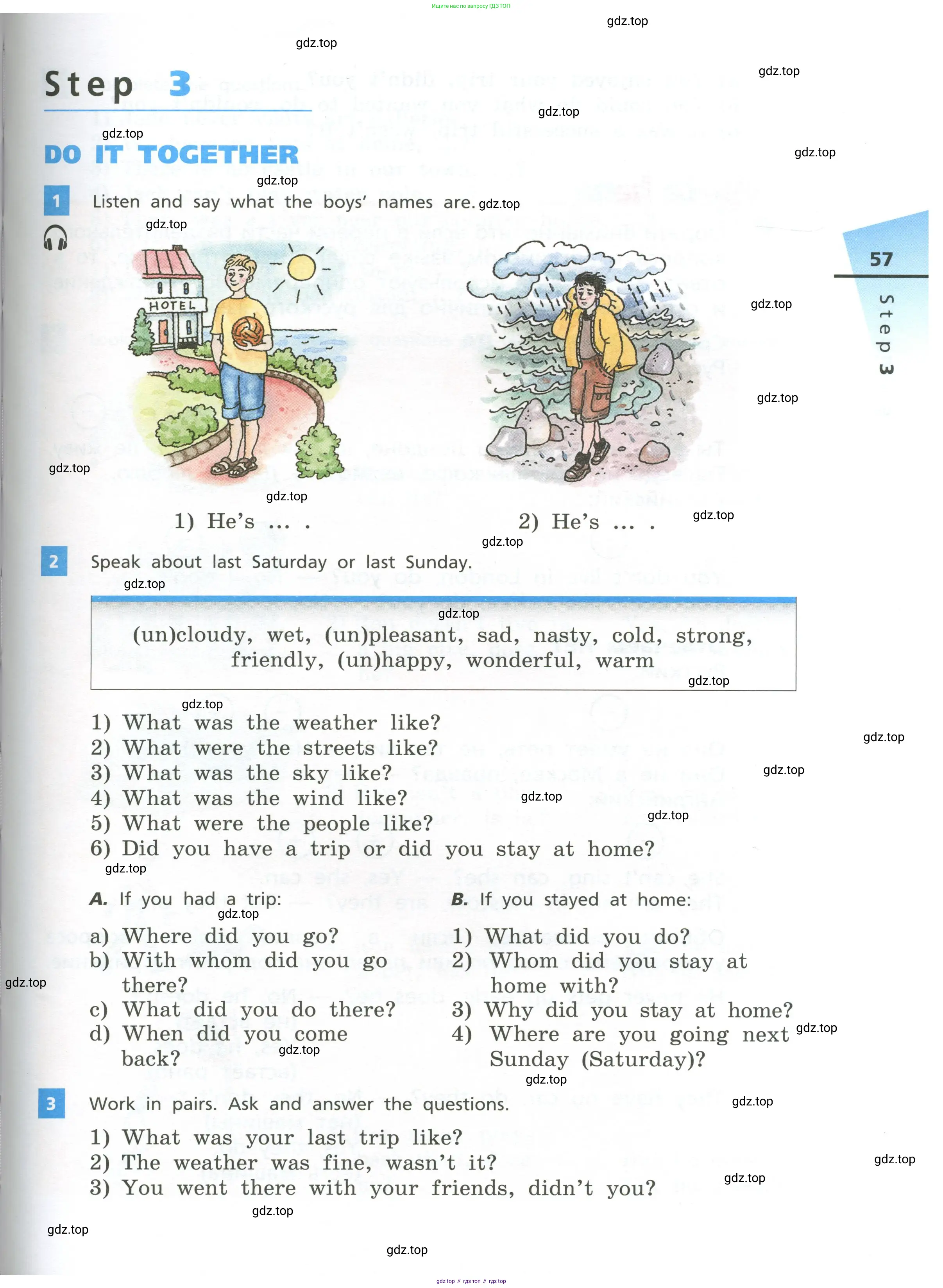 Английский язык (english), 5 класс Учебник, авторы: Афанасьева Ольга Васильевна (Afanasyeva Olga), Михеева Ирина Владимировна (Mikheeva Irina), Баранова Ксения Михайловна (Baranova Ksenia), издательство Просвещение, Москва, 2023, Часть 1, страница 57