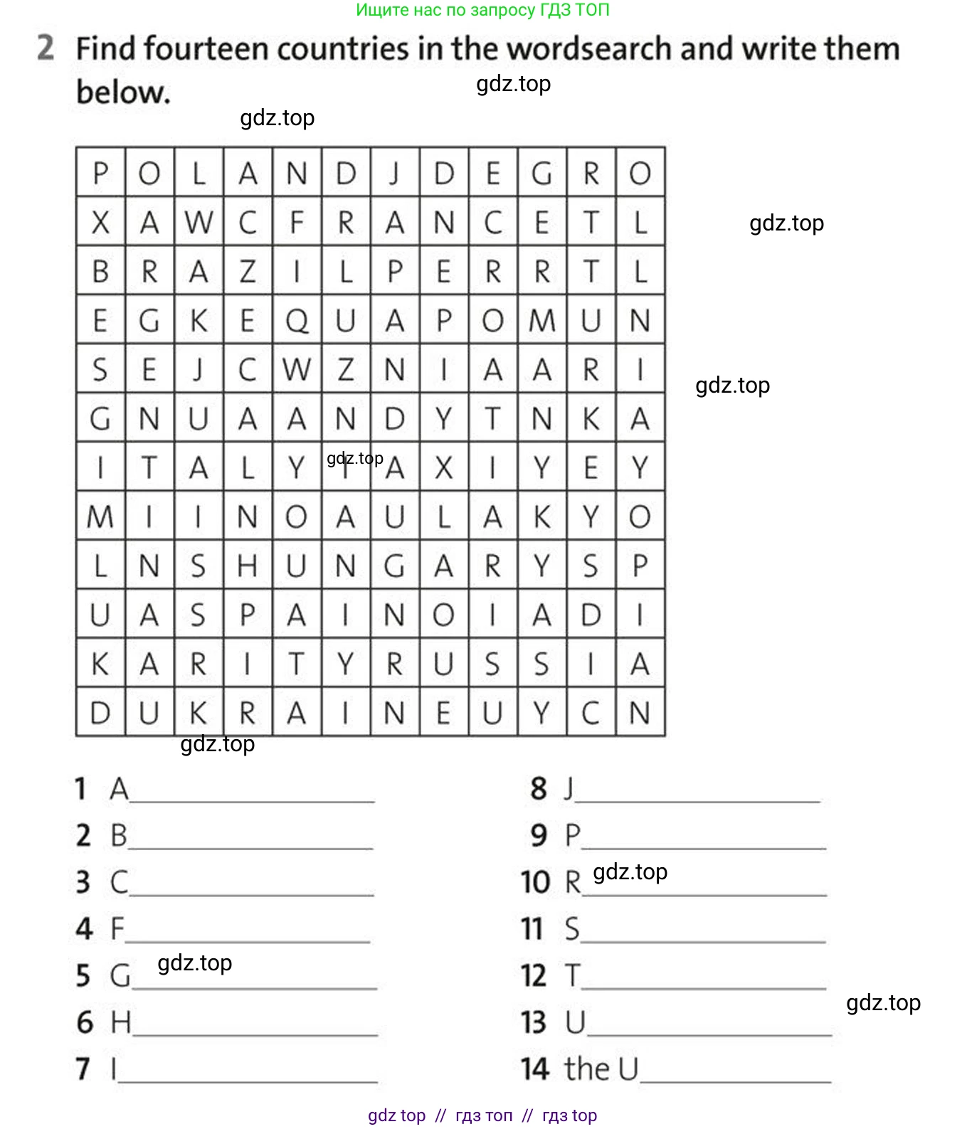Английский язык (english), 5-7 класс Рабочая тетрадь (workbook), авторы: Фалла Тим (Falla Tim), Дэвис Пауль (A Davies Paul), издательство Oxford University Press, Any, 2017, бирюзового цвета, страница 4, номер 2, Условие