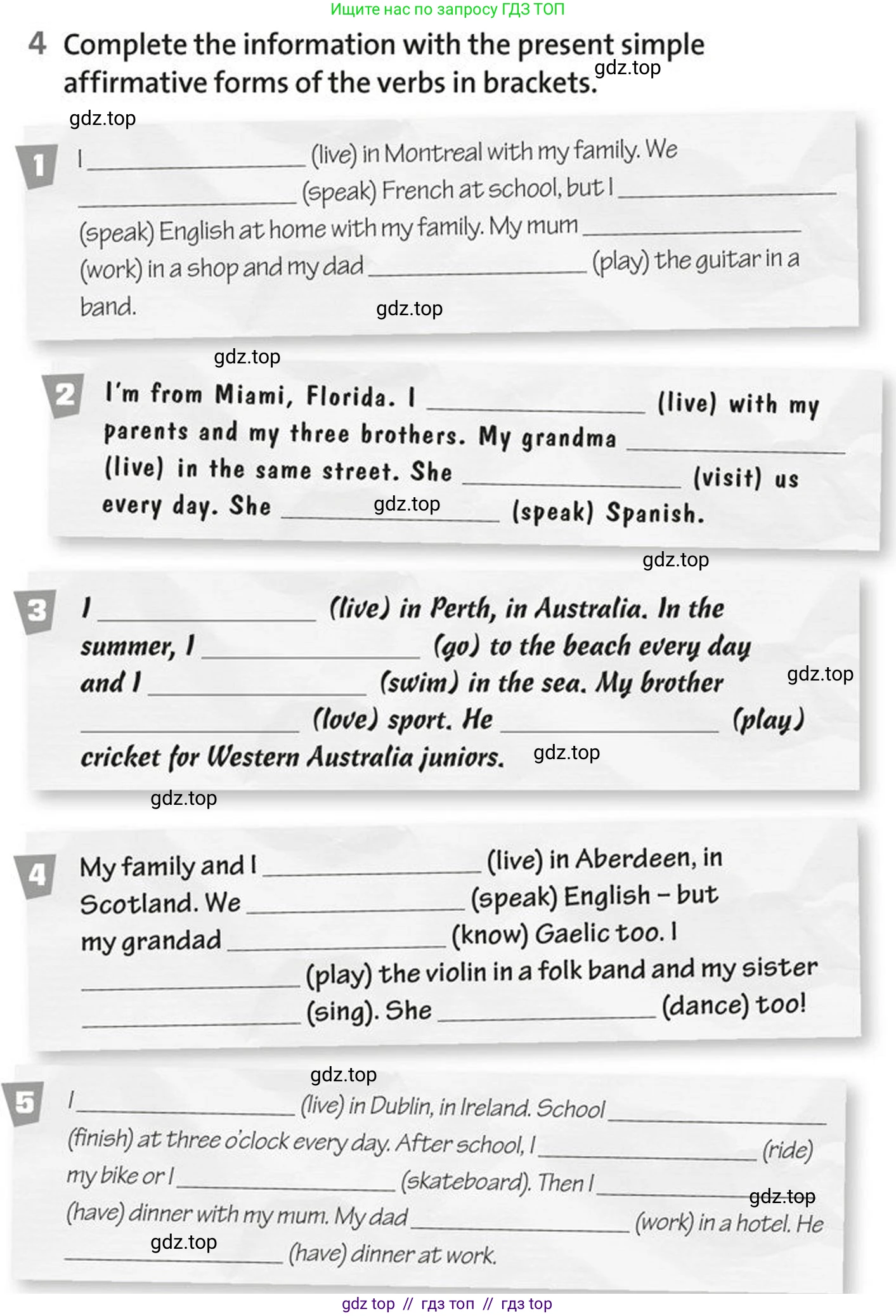 Английский язык (english), 5-7 класс Рабочая тетрадь (workbook), авторы: Фалла Тим (Falla Tim), Дэвис Пауль (A Davies Paul), издательство Oxford University Press, Any, 2017, бирюзового цвета, страница 9, номер 4, Условие