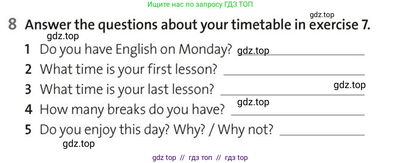 Английский язык (english), 5-7 класс Рабочая тетрадь (workbook), авторы: Фалла Тим (Falla Tim), Дэвис Пауль (A Davies Paul), издательство Oxford University Press, Any, 2017, бирюзового цвета, страница 20, номер 8, Условие