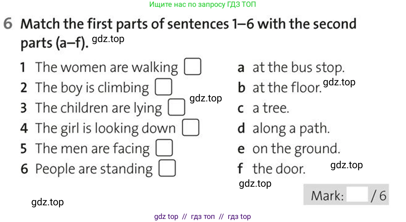Английский язык (english), 5-7 класс Рабочая тетрадь (workbook), авторы: Фалла Тим (Falla Tim), Дэвис Пауль (A Davies Paul), издательство Oxford University Press, Any, 2017, бирюзового цвета, страница 72, номер 6, Условие