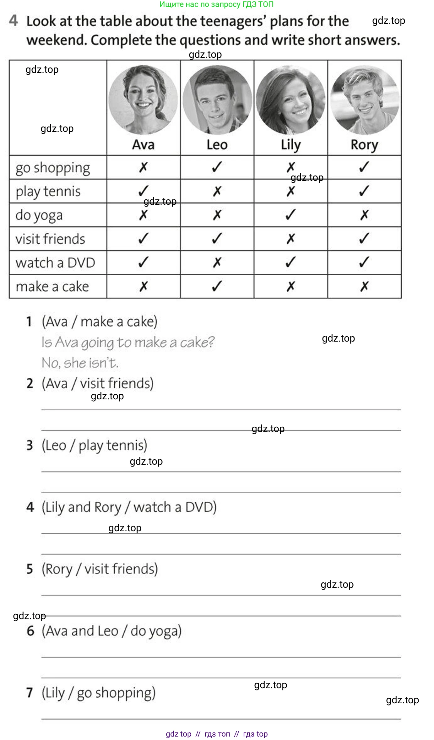 Английский язык (english), 5-7 класс Рабочая тетрадь (workbook), авторы: Фалла Тим (Falla Tim), Дэвис Пауль (A Davies Paul), издательство Oxford University Press, Any, 2017, бирюзового цвета, страница 87, номер 4, Условие
