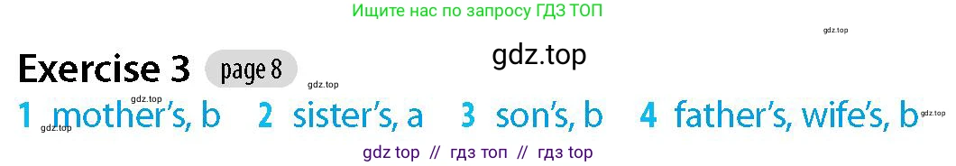 Английский язык (english), 5-7 класс Рабочая тетрадь (workbook), авторы: Фалла Тим (Falla Tim), Дэвис Пауль (A Davies Paul), издательство Oxford University Press, Any, 2017, бирюзового цвета, страница 8, номер 3, Решение (Teacher's Guide)