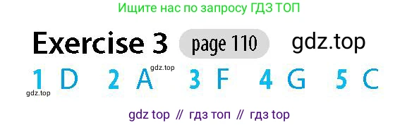 Английский язык (english), 5-7 класс Рабочая тетрадь (workbook), авторы: Фалла Тим (Falla Tim), Дэвис Пауль (A Davies Paul), издательство Oxford University Press, Any, 2017, бирюзового цвета, страница 110, номер 3, Решение (Teacher's Guide)