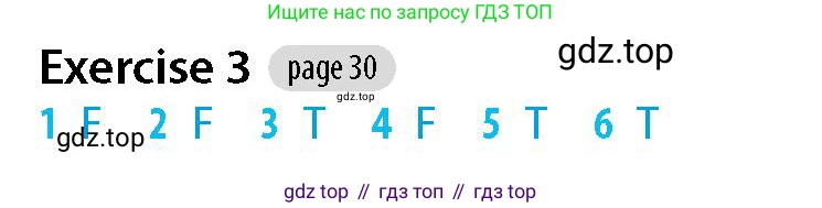 Английский язык (english), 5-7 класс Рабочая тетрадь (workbook), авторы: Фалла Тим (Falla Tim), Дэвис Пауль (A Davies Paul), издательство Oxford University Press, Any, 2017, бирюзового цвета, страница 30, номер 3, Решение (Teacher's Guide)