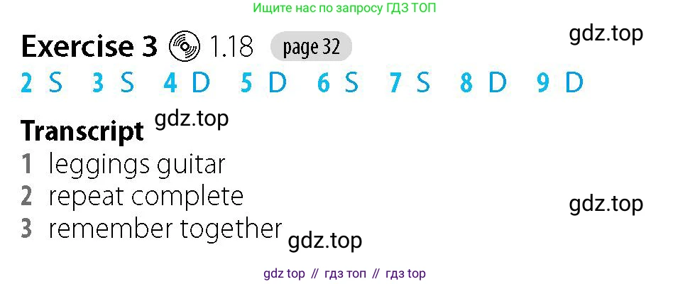 Английский язык (english), 5-7 класс Рабочая тетрадь (workbook), авторы: Фалла Тим (Falla Tim), Дэвис Пауль (A Davies Paul), издательство Oxford University Press, Any, 2017, бирюзового цвета, страница 32, номер 3, Решение (Teacher's Guide)