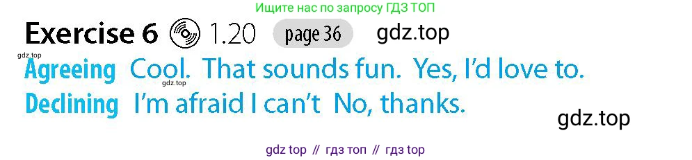 Английский язык (english), 5-7 класс Рабочая тетрадь (workbook), авторы: Фалла Тим (Falla Tim), Дэвис Пауль (A Davies Paul), издательство Oxford University Press, Any, 2017, бирюзового цвета, страница 36, номер 6, Решение (Teacher's Guide)