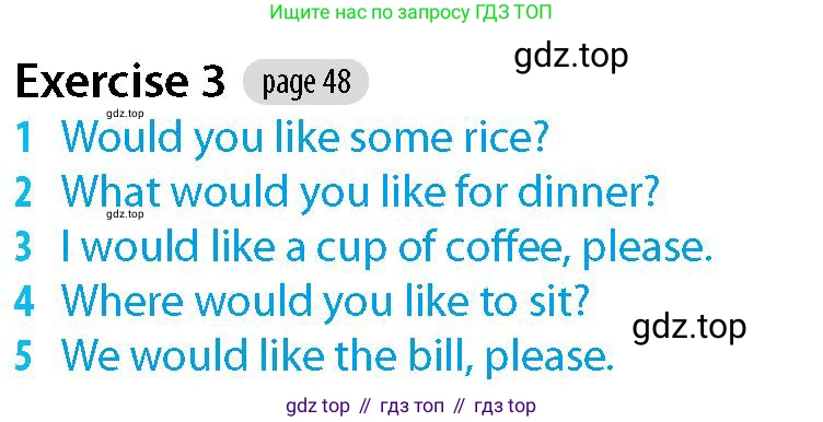 Английский язык (english), 5-7 класс Рабочая тетрадь (workbook), авторы: Фалла Тим (Falla Tim), Дэвис Пауль (A Davies Paul), издательство Oxford University Press, Any, 2017, бирюзового цвета, страница 48, номер 3, Решение (Teacher's Guide)
