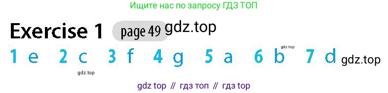Английский язык (english), 5-7 класс Рабочая тетрадь (workbook), авторы: Фалла Тим (Falla Tim), Дэвис Пауль (A Davies Paul), издательство Oxford University Press, Any, 2017, бирюзового цвета, страница 49, номер 1, Решение (Teacher's Guide)