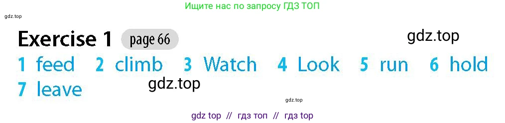 Английский язык (english), 5-7 класс Рабочая тетрадь (workbook), авторы: Фалла Тим (Falla Tim), Дэвис Пауль (A Davies Paul), издательство Oxford University Press, Any, 2017, бирюзового цвета, страница 66, номер 1, Решение (Teacher's Guide)