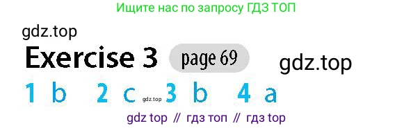 Английский язык (english), 5-7 класс Рабочая тетрадь (workbook), авторы: Фалла Тим (Falla Tim), Дэвис Пауль (A Davies Paul), издательство Oxford University Press, Any, 2017, бирюзового цвета, страница 69, номер 3, Решение (Teacher's Guide)