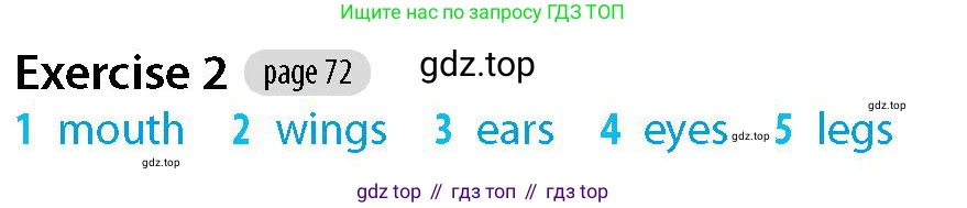 Английский язык (english), 5-7 класс Рабочая тетрадь (workbook), авторы: Фалла Тим (Falla Tim), Дэвис Пауль (A Davies Paul), издательство Oxford University Press, Any, 2017, бирюзового цвета, страница 72, номер 2, Решение (Teacher's Guide)