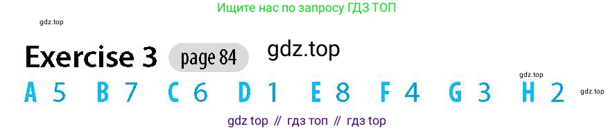 Английский язык (english), 5-7 класс Рабочая тетрадь (workbook), авторы: Фалла Тим (Falla Tim), Дэвис Пауль (A Davies Paul), издательство Oxford University Press, Any, 2017, бирюзового цвета, страница 84, номер 3, Решение (Teacher's Guide)
