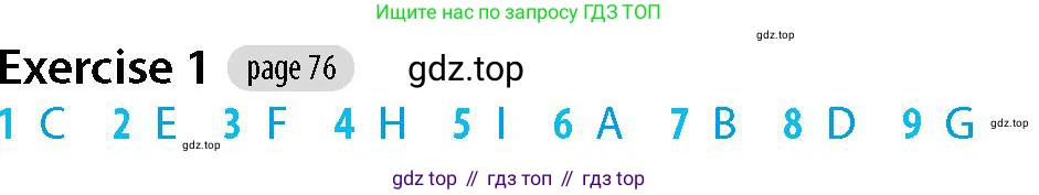 Английский язык (english), 5-7 класс Рабочая тетрадь (workbook), авторы: Фалла Тим (Falla Tim), Дэвис Пауль (A Davies Paul), издательство Oxford University Press, Any, 2017, бирюзового цвета, страница 76, номер 1, Решение (Teacher's Guide)